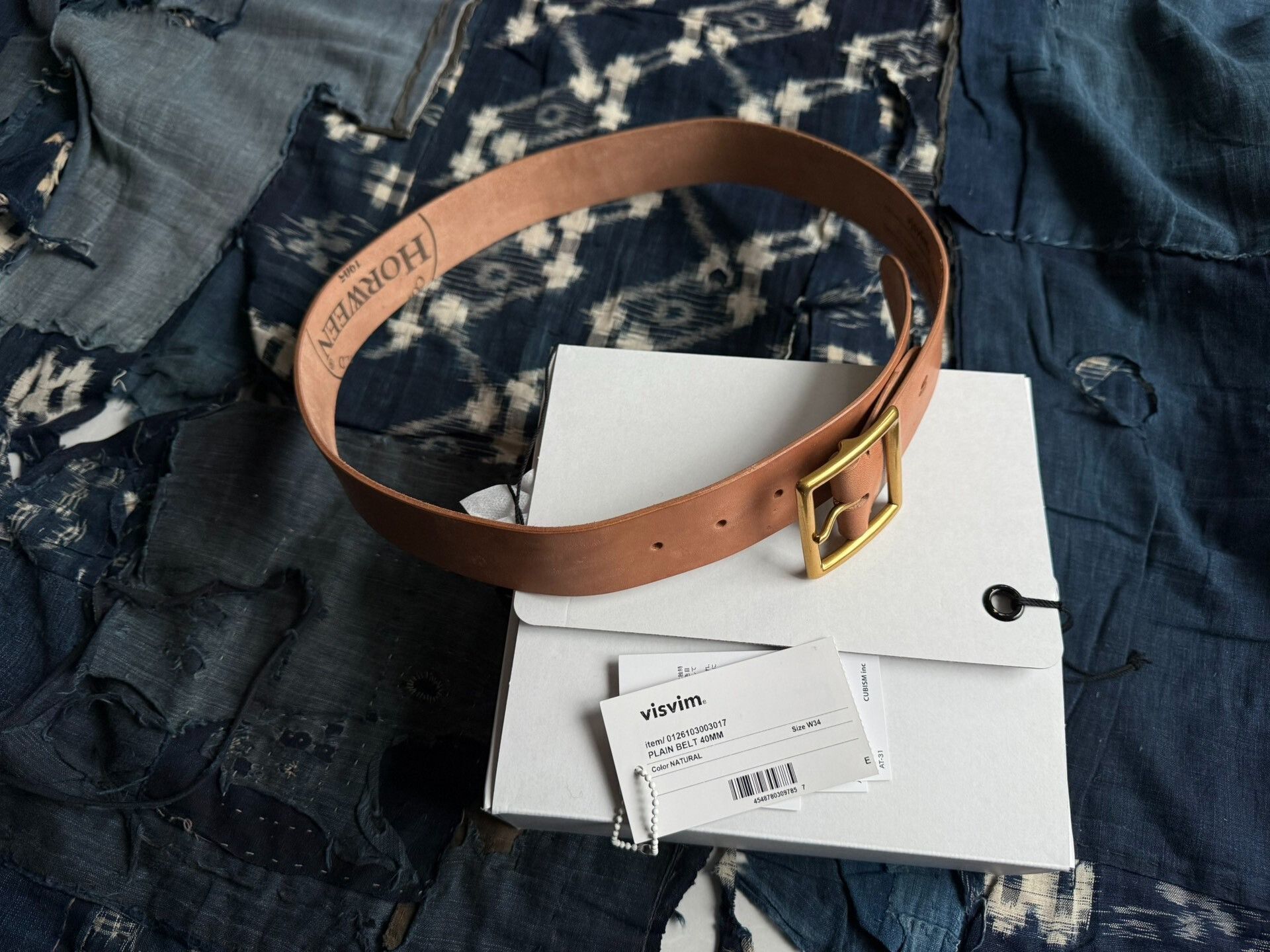Visvim VISVIM 26SS PLAIN BELT 40MM Size ONE SIZE - 1 Thumbnail