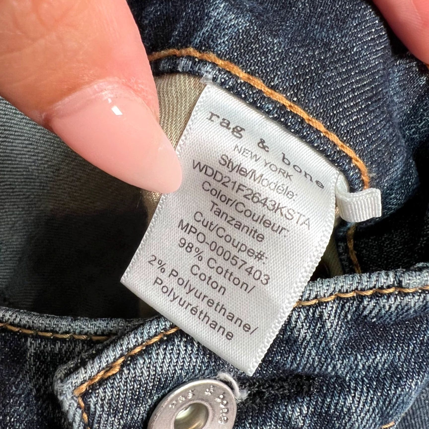 Rag & Bone Rag & Bone New York Womens Low-Rise Slim Boyfriend Jeans Size 26 Size 26" / US 2 / IT 38 - 5 Thumbnail