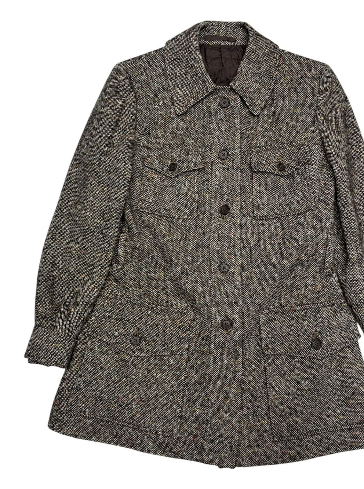 Burberry BURBERRY IRISH TWEED WOOL JACKET Size S / US 4 / IT 40 - 7 Thumbnail