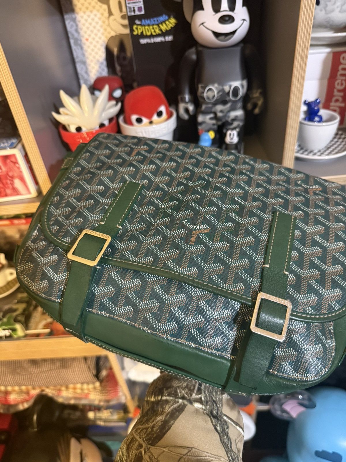 Goyard Goyard Belvedere MM Messenger Bag Green Size ONE SIZE - 4 Thumbnail