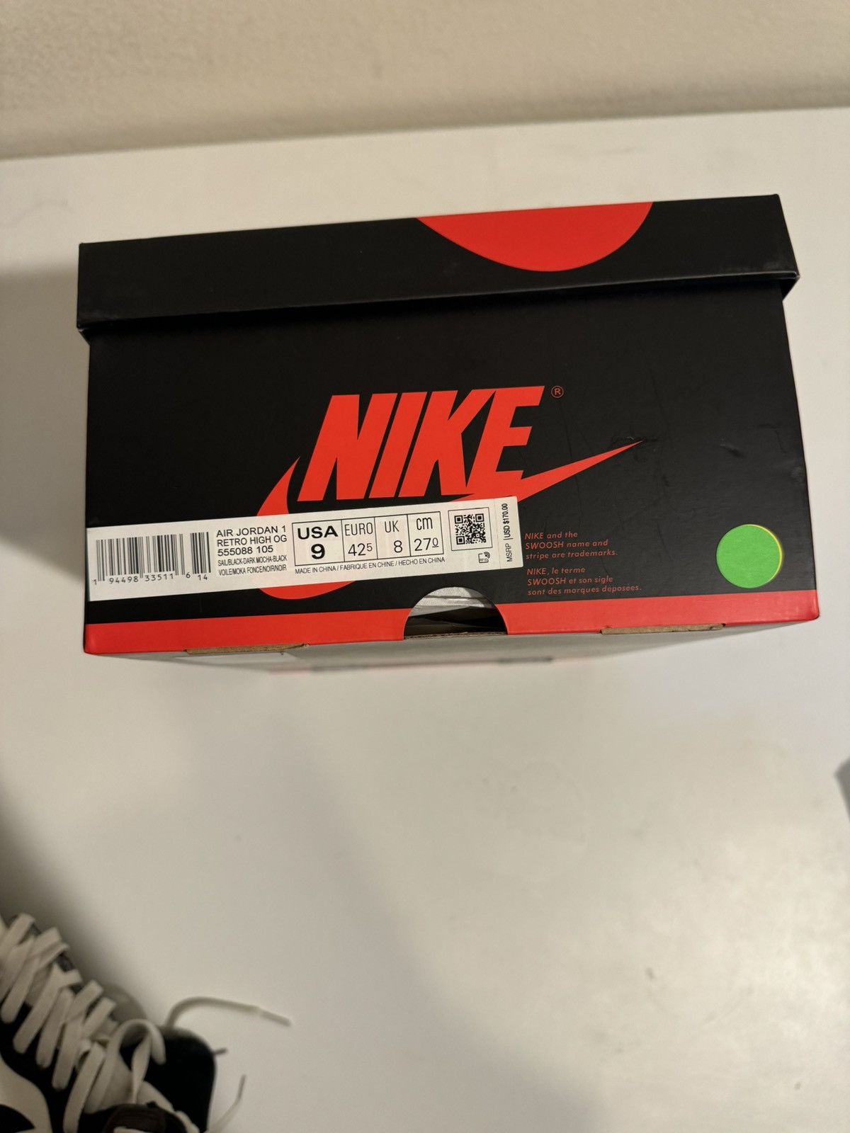 Nike Air Jordan 1 Retro High Mocha/Black Size US 9 / EU 42 - 10 Thumbnail