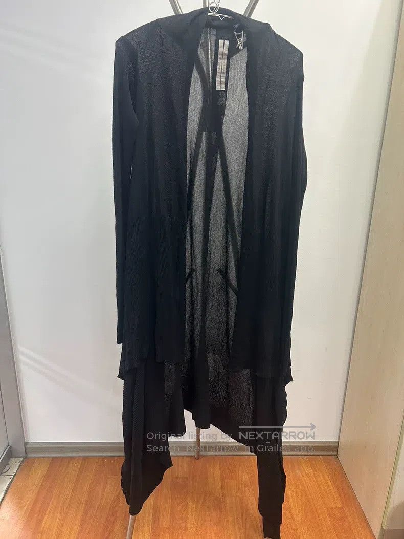 Rick Owens RICK OWENS Long sleeve asymmetrical cardigan wool lightwei Size XS / US 0-2 / IT 36-38 - 3 Thumbnail