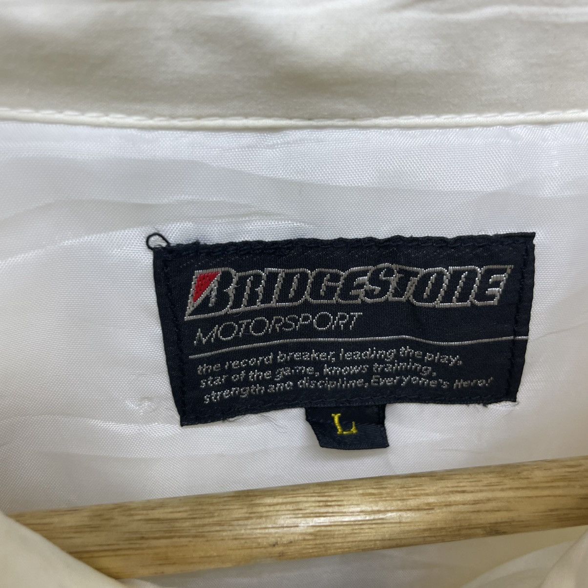 Vintage 💥Vintage 90s Bridgestone Motosport Racing Bomber Jacket Size US L / EU 52-54 / 3 - 8 Thumbnail