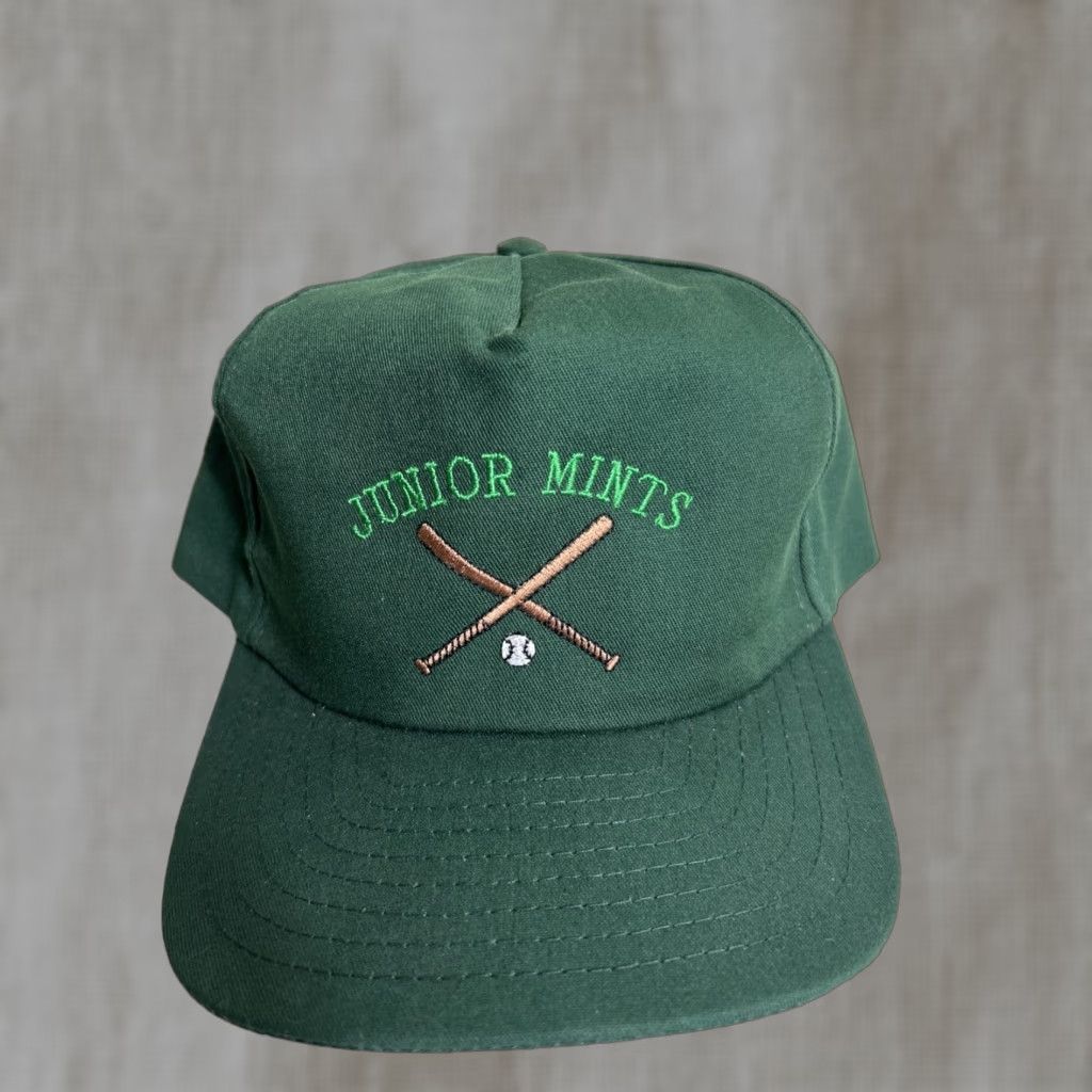 Vintage VINTAGE SnapBack Baseball Hat Green “Junior Mints” Baseball Adjustable Men One Size | Green SnapBack Baseball Hat Junior Mints Adjustable Mens Size ONE SIZE - 1 Thumbnail