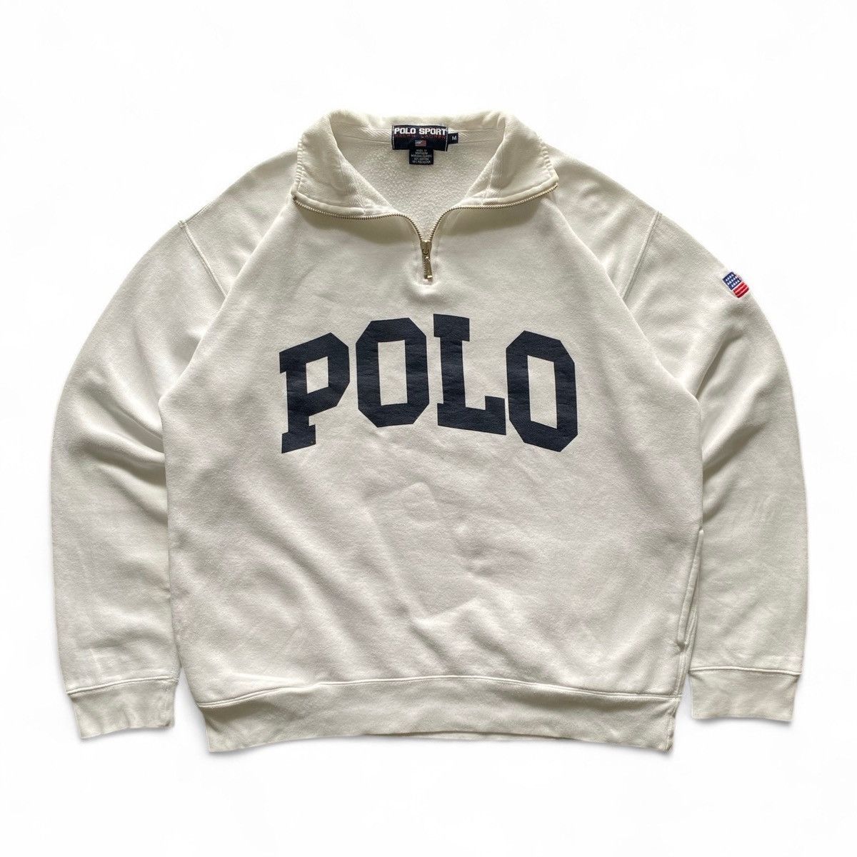 Polo Ralph Lauren VINTAGE POLO SPORT HALF ZIPPER SWEATSHIRT Size US M / EU 48-50 / 2 - 1 Thumbnail
