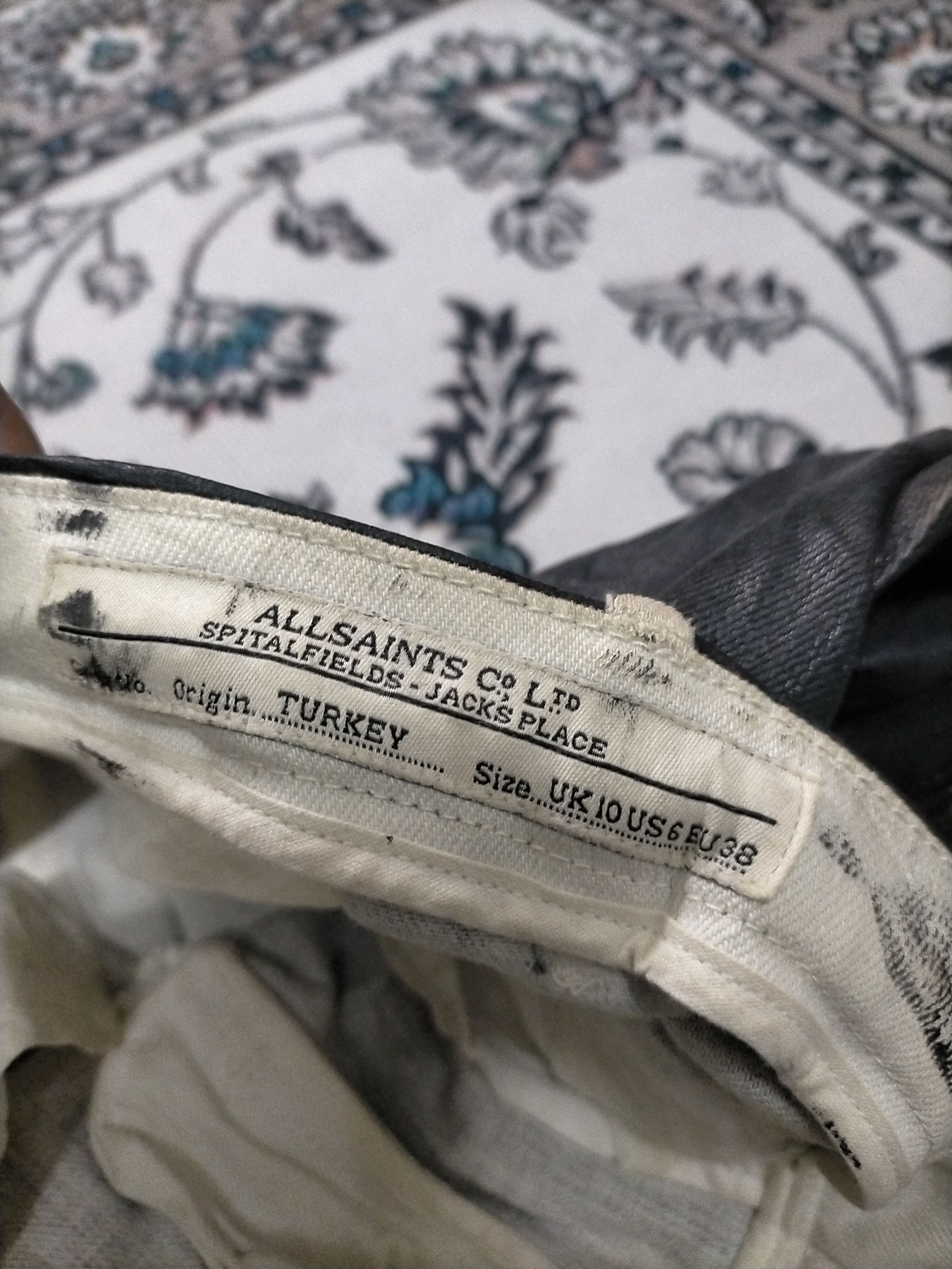 Allsaints × Saint Laurent Paris × Yves Saint Laurent 🔥 Designer 🔥Allsaints Aviator Gloss Trouser Leather Size US 29 - 9 Thumbnail