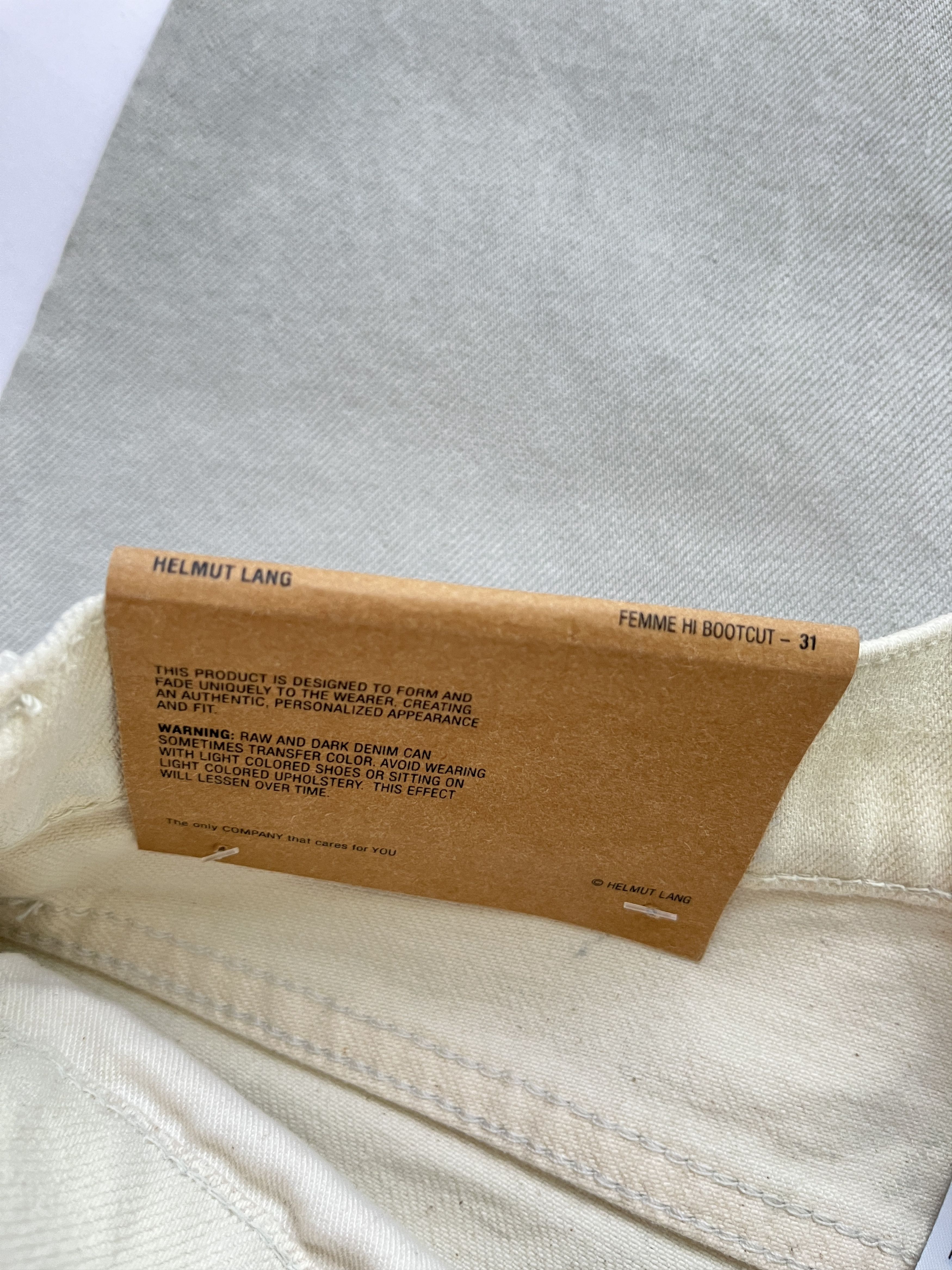 Helmut Lang ⚡️QUICK SALE⚡️Helmut Lang Grey Hi Bootcut High Rise Jeans Size 31" - 6 Thumbnail