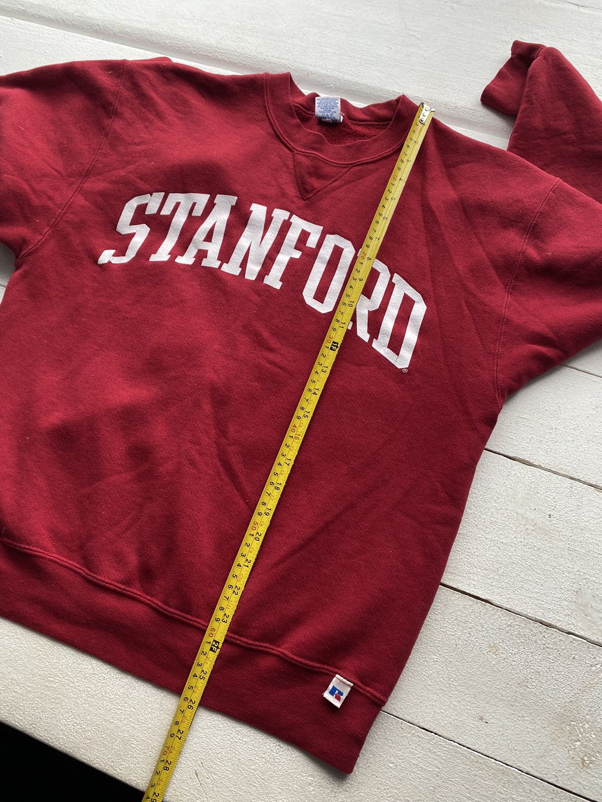 Russell Athletic × Vintage 🔥90s Russell Athletic Stanford Red Mens Sweatshirt Size US M / EU 48-50 / 2 - 8 Thumbnail