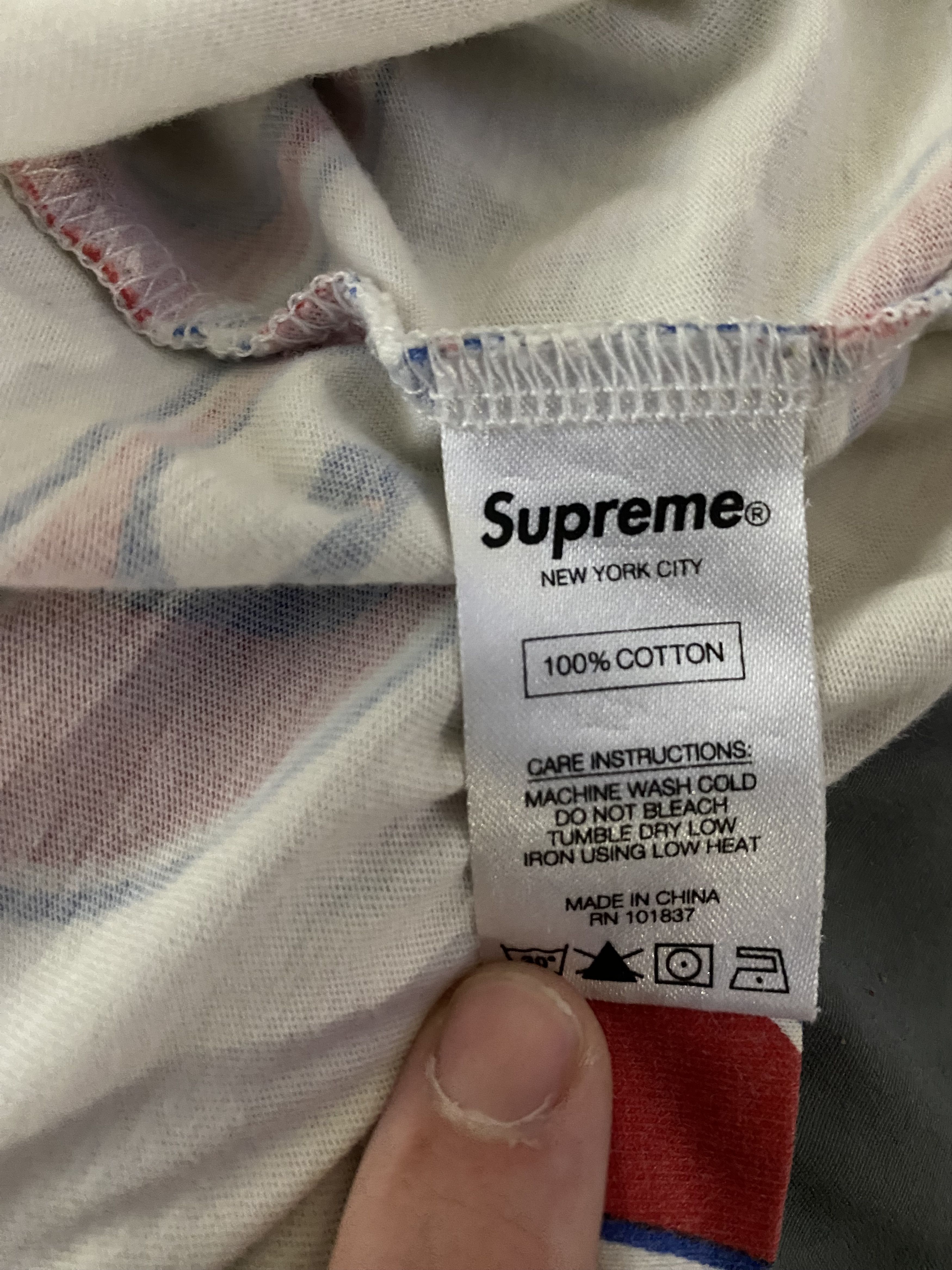 Supreme Supreme 666 all over print tee Size US XL / EU 56 / 4 - 5 Thumbnail