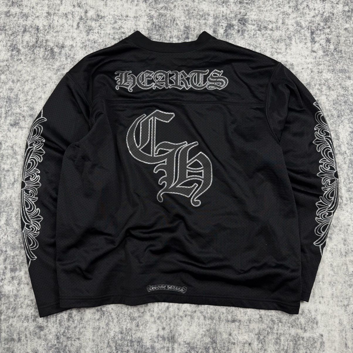 Chrome Hearts Chrome Hearts Long Sleeve Mesh ‘Black’ Jersey Size US XL / EU 56 / 4 - 5 Thumbnail