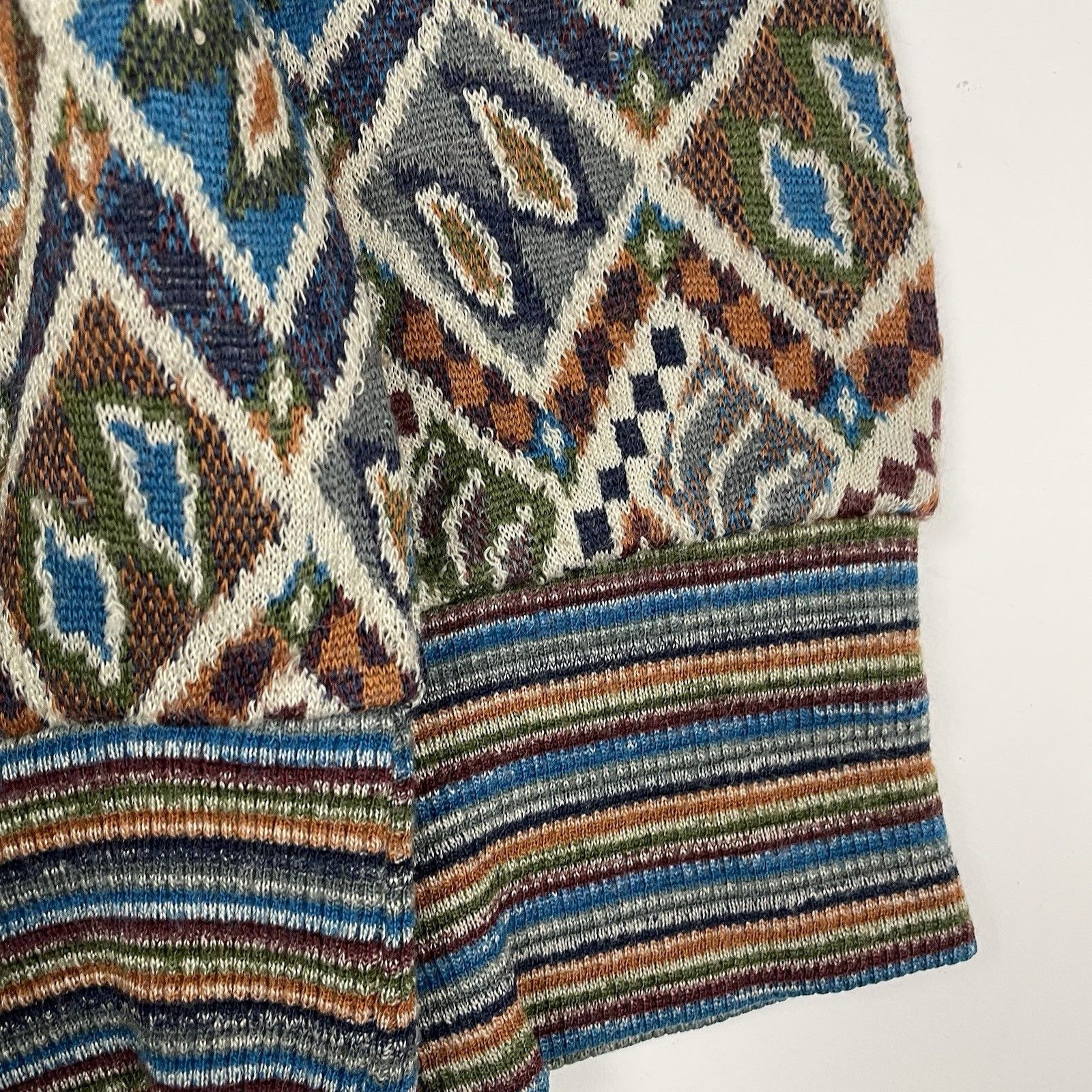 Missoni Vintage 90s Missoni Sport Knit Large Crewneck Sweatshirt Size US L / EU 52-54 / 3 - 4 Thumbnail