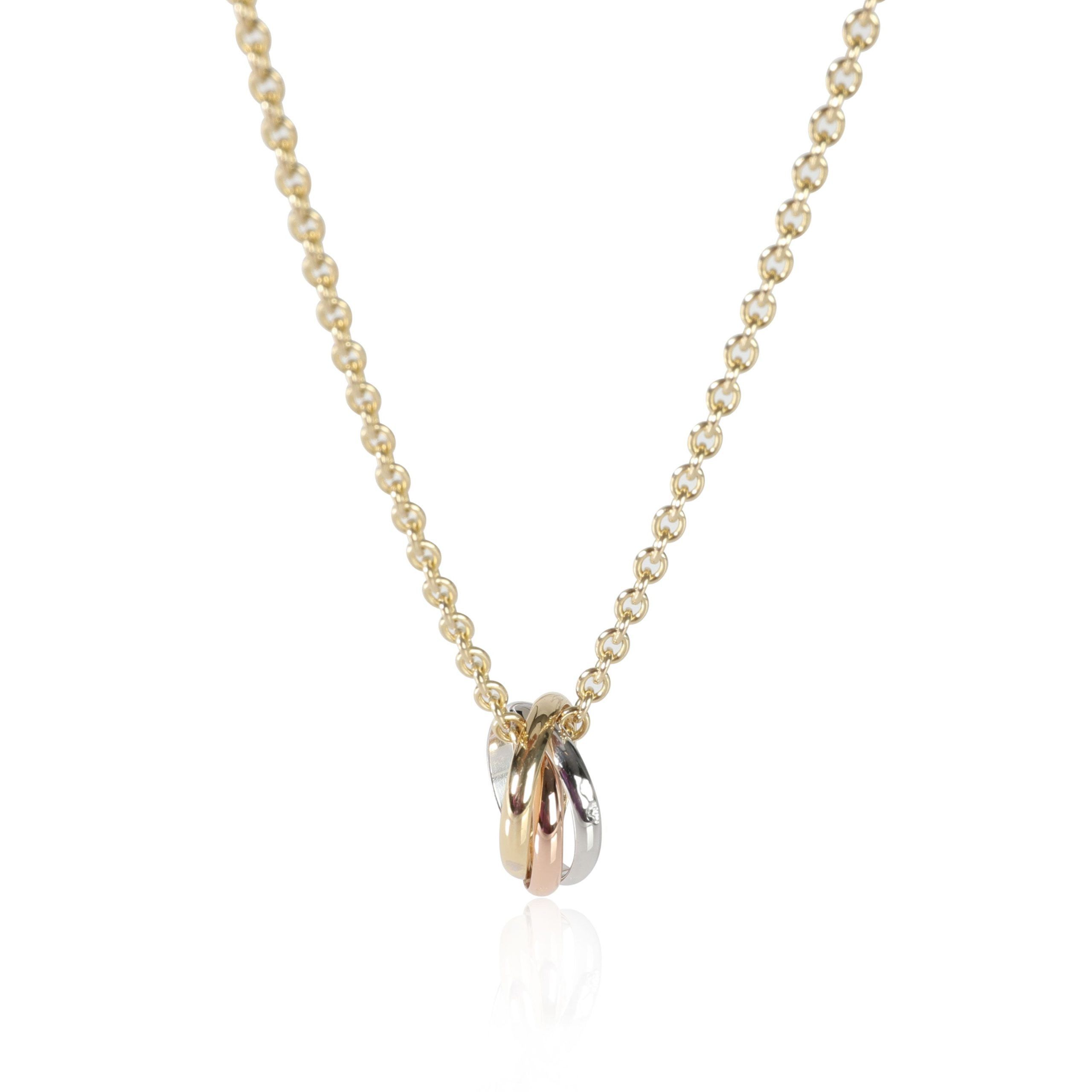image of Cartier Trinity Fashion Pendant In 18Kt 3 Tone Gold, Women's