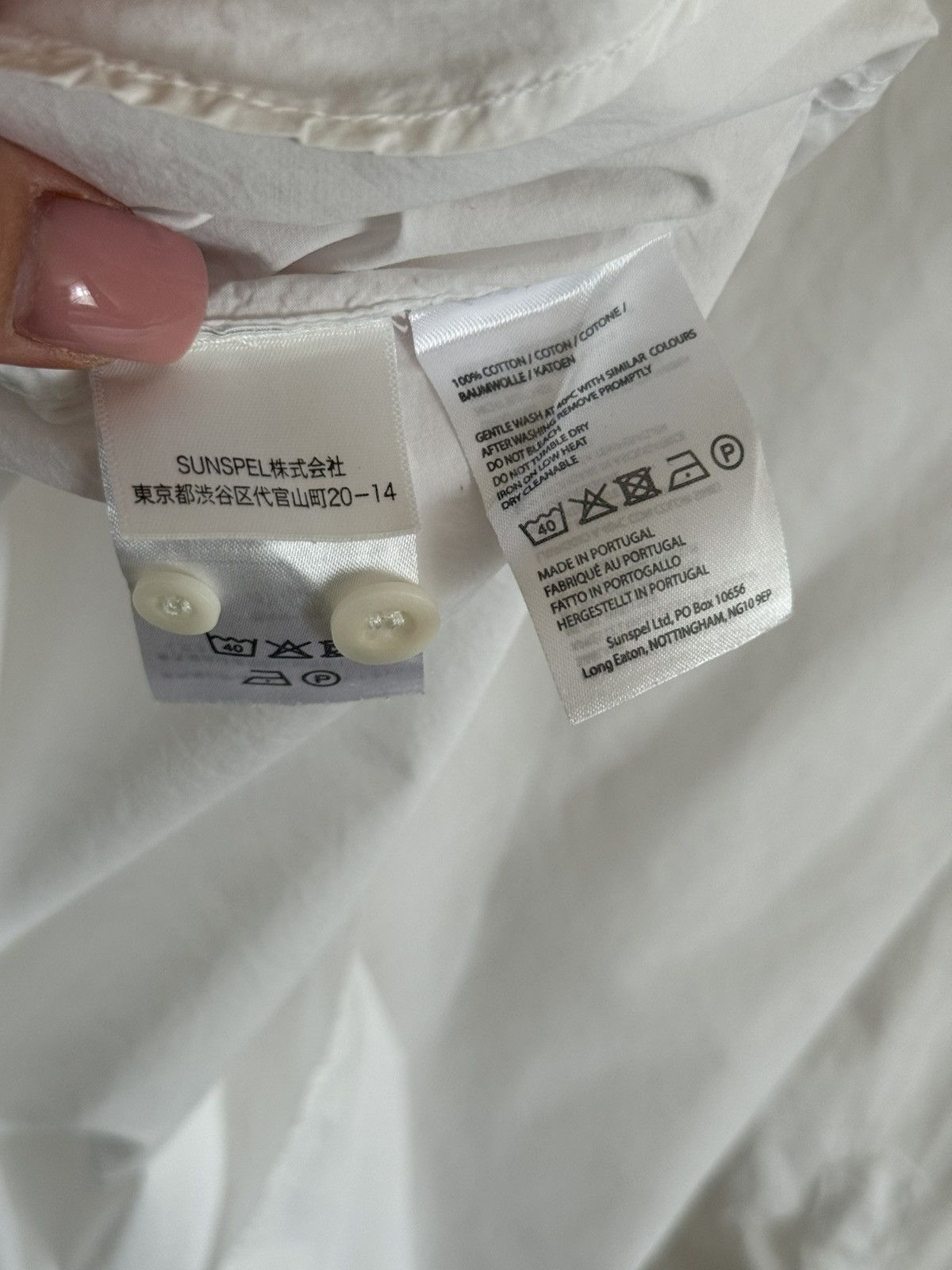 Sunspel Sunspel White Classic Cotton Shirt – Size M Made in Portugal Size US M / EU 48-50 / 2 - 5 Thumbnail