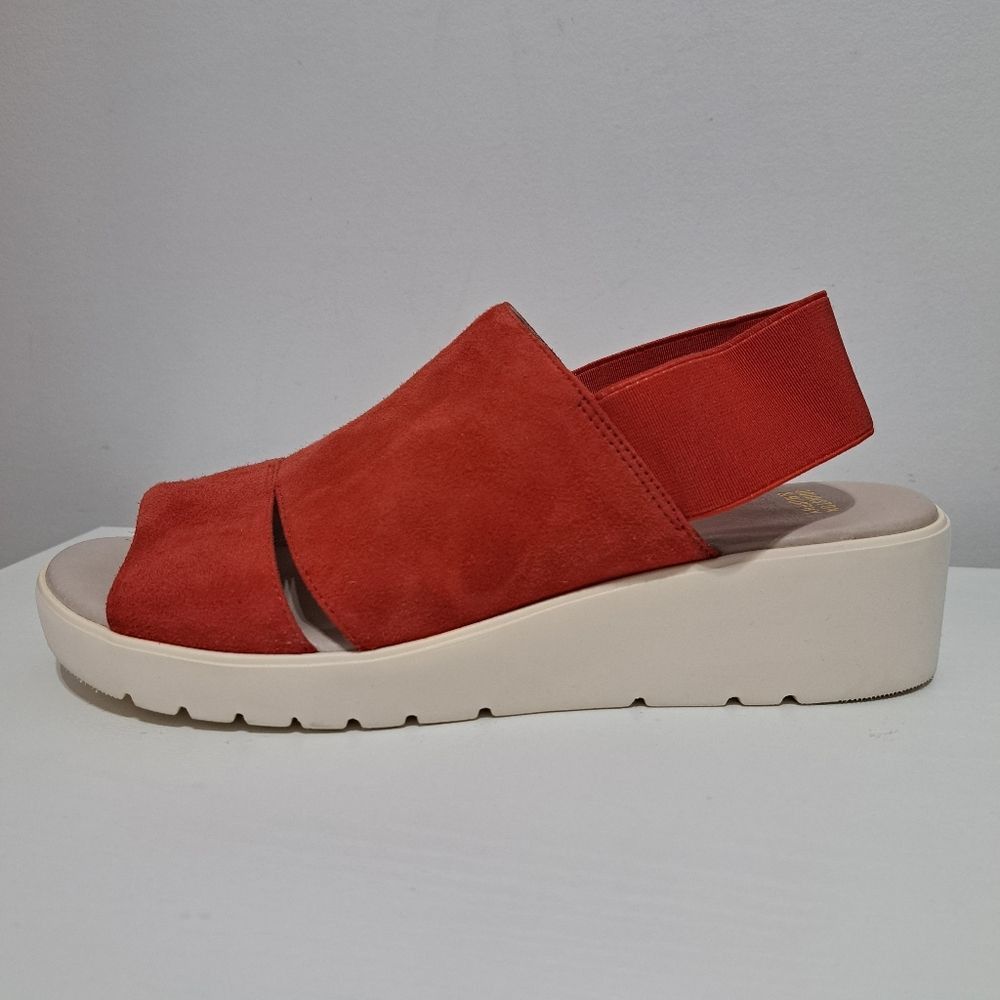 Johnston & Murphy Johnston & Murphy Cassandra Women's Suede Wedge Sandals Slin Size US 9 / IT 39 - 12 Thumbnail