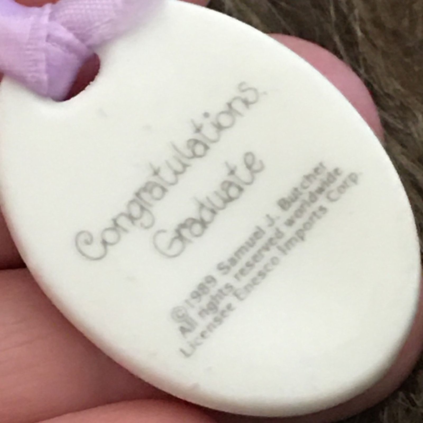 Vintage Vintage 1989 Precious Moments Graduate ribbon Size ONE SIZE - 2 Thumbnail