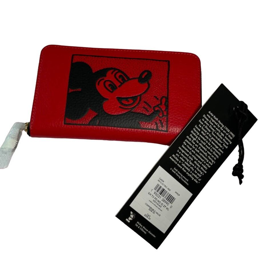 Coach Coach Disney Mickey Keith Haring Medium Id Zip Wallet Size ONE SIZE - 12 Thumbnail