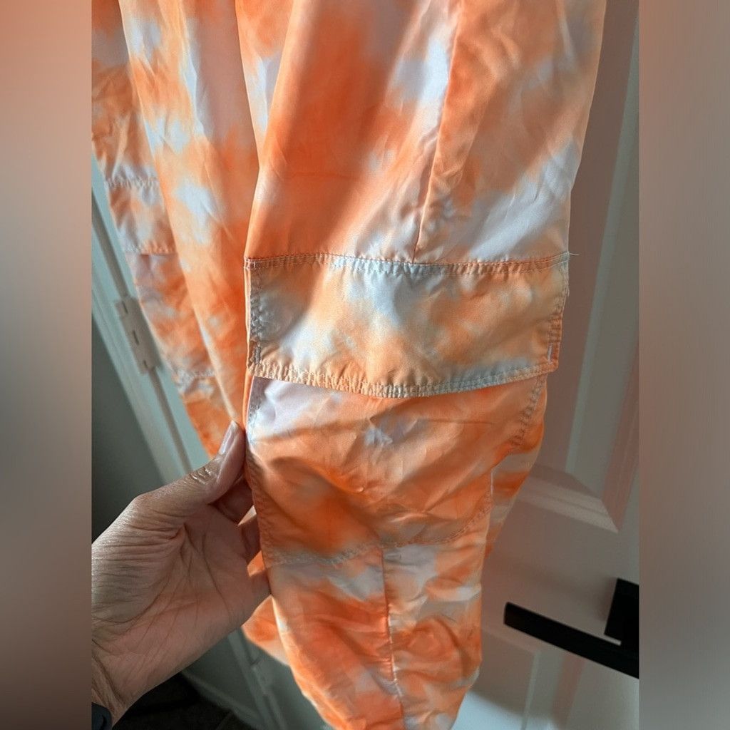 Forever 21 Orange Tie Dye Pants - L Size 31" - 3 Thumbnail