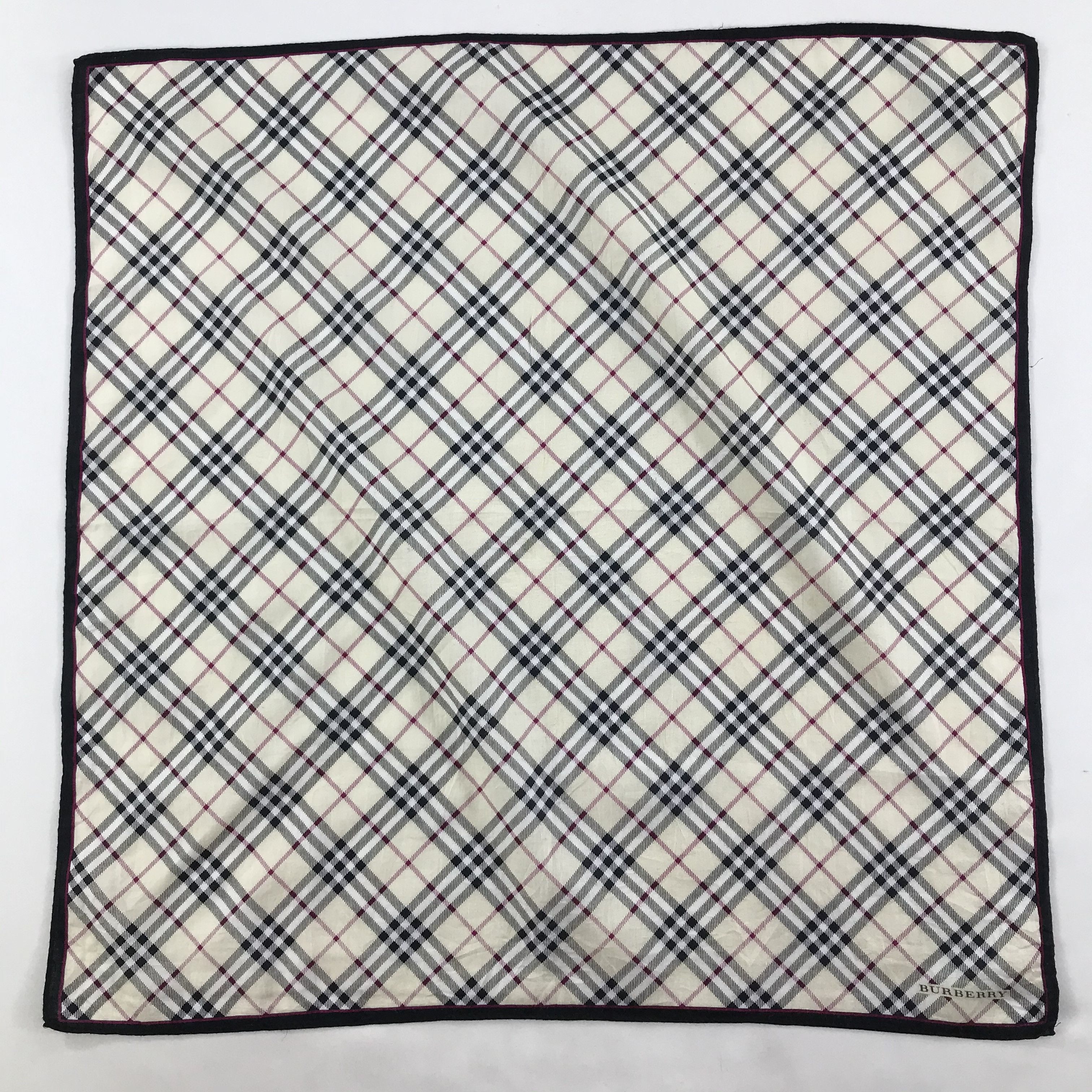 Burberry × Vintage Burberry Bandana / Handkerchief / Neckerchief - S1630 Size ONE SIZE - 1 Thumbnail