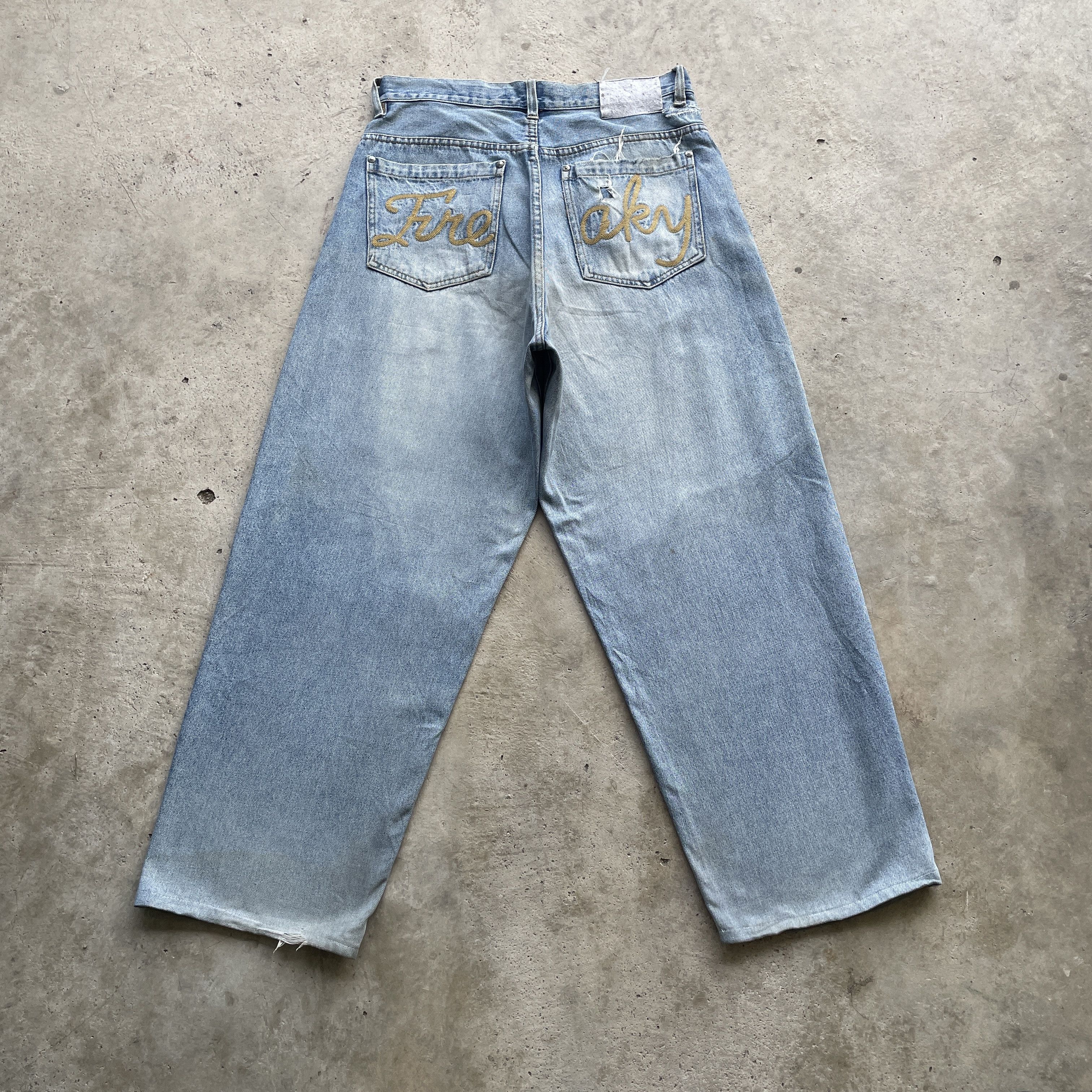 Japanese Brand VINTAGE BAGGY JEANS DISTRESSED FADED JAPANESE PANTS DENIM Size US 32 / EU 48 - 11 Thumbnail