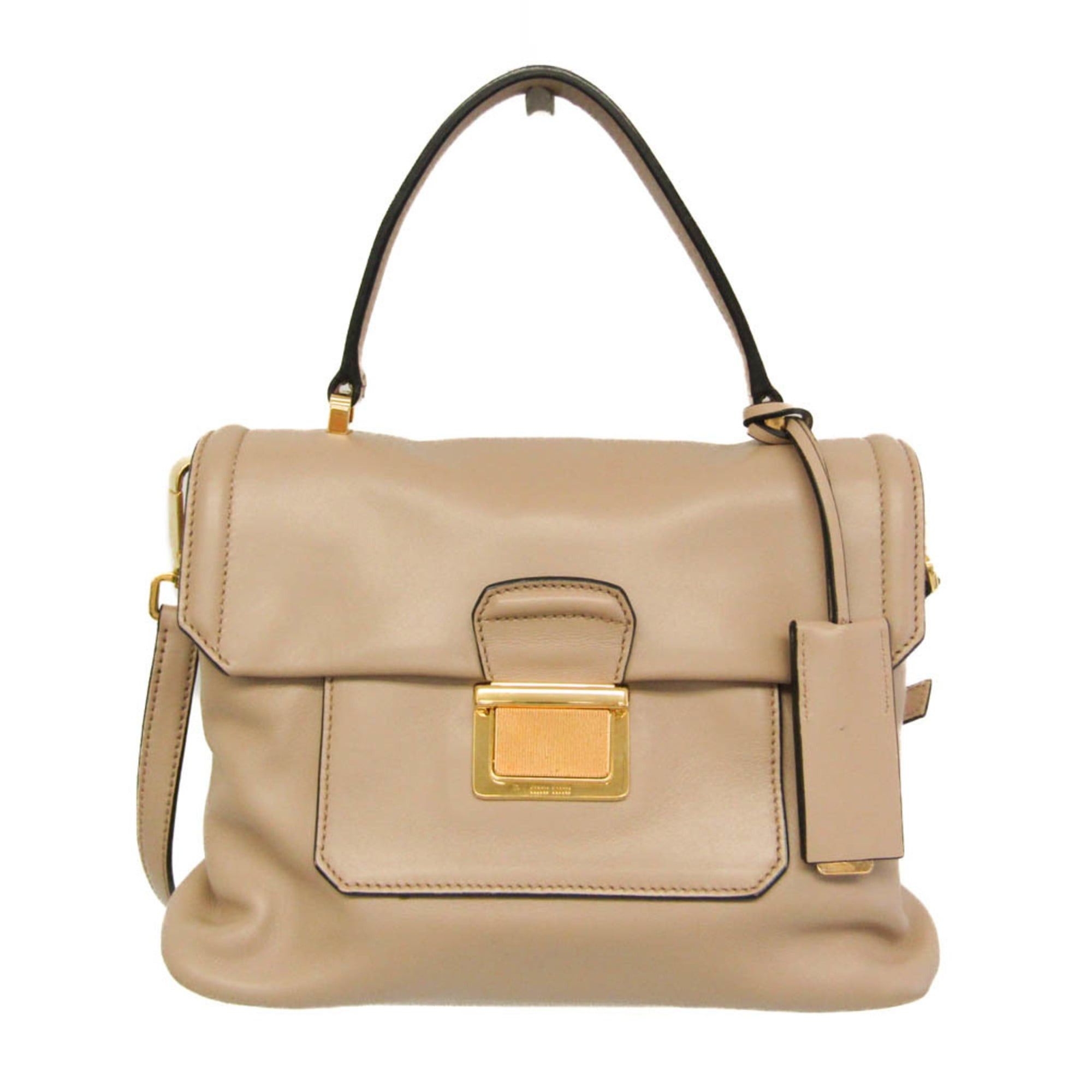 Miu Miu Miu Miu Women's Leather Handbag,Shoulder Bag Light Beige Size ONE SIZE - 1 Thumbnail