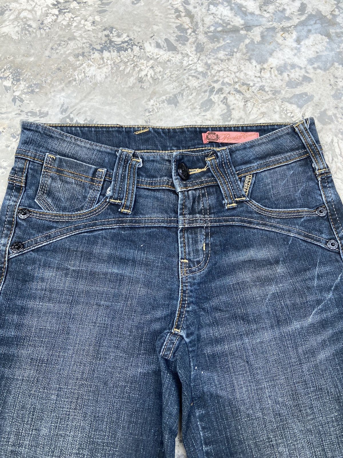 Japanese Brand Vintage Y2K rush hour denim pants flare Size 26" / US 2 / IT 38 - 6 Thumbnail