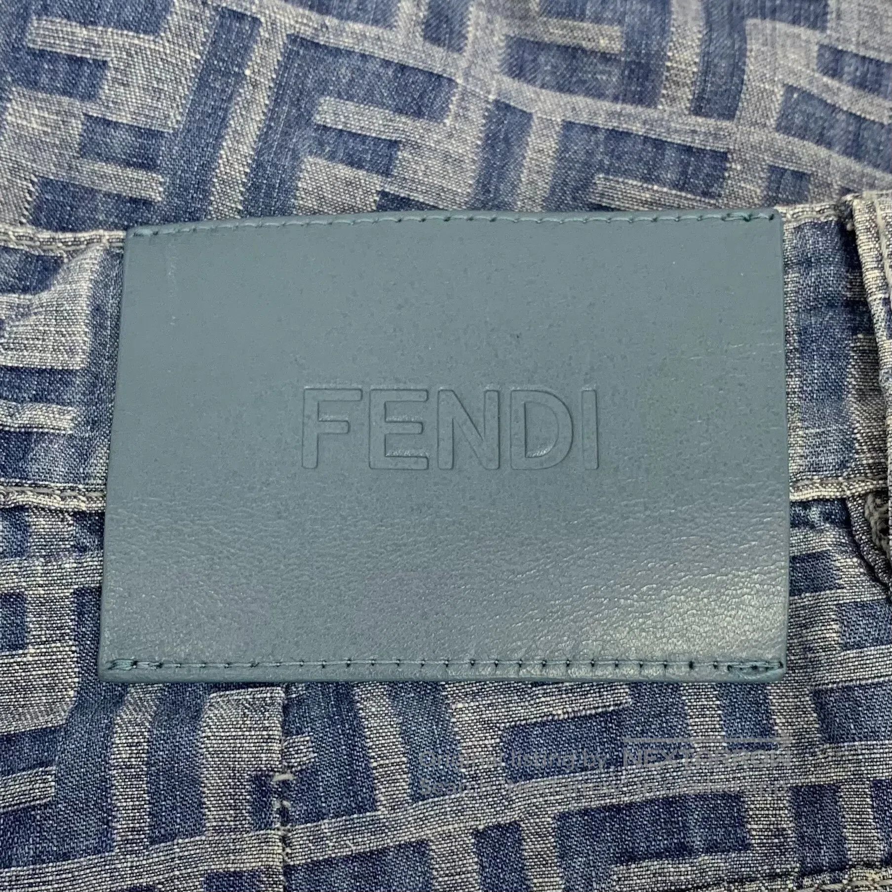Fendi FENDI Deep blue double F jacquard cotton casual denim long Size US 36 / EU 52 - 6 Thumbnail