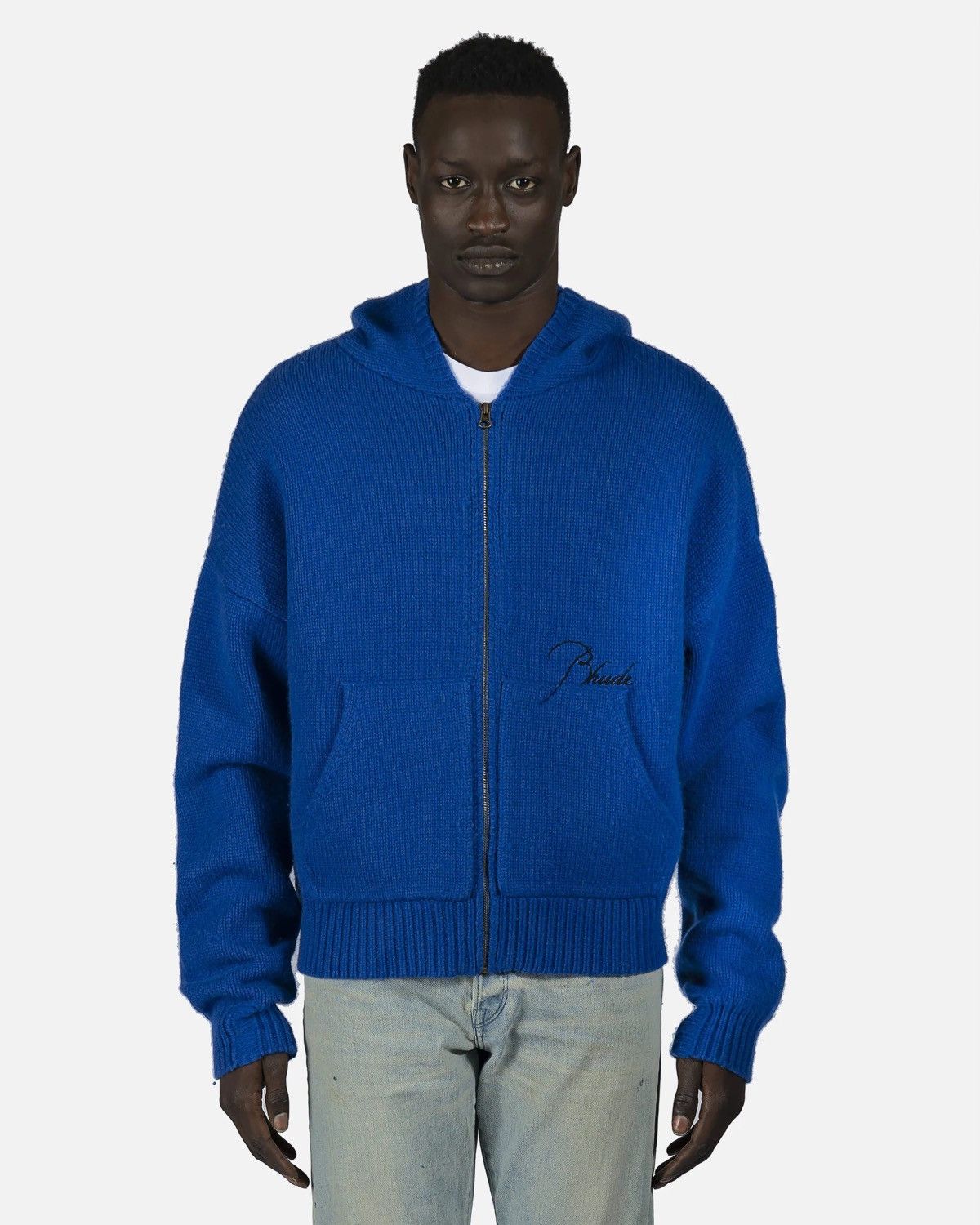 Rhude Wool Full Zip in Blue Size US M / EU 48-50 / 2 - 1 Thumbnail