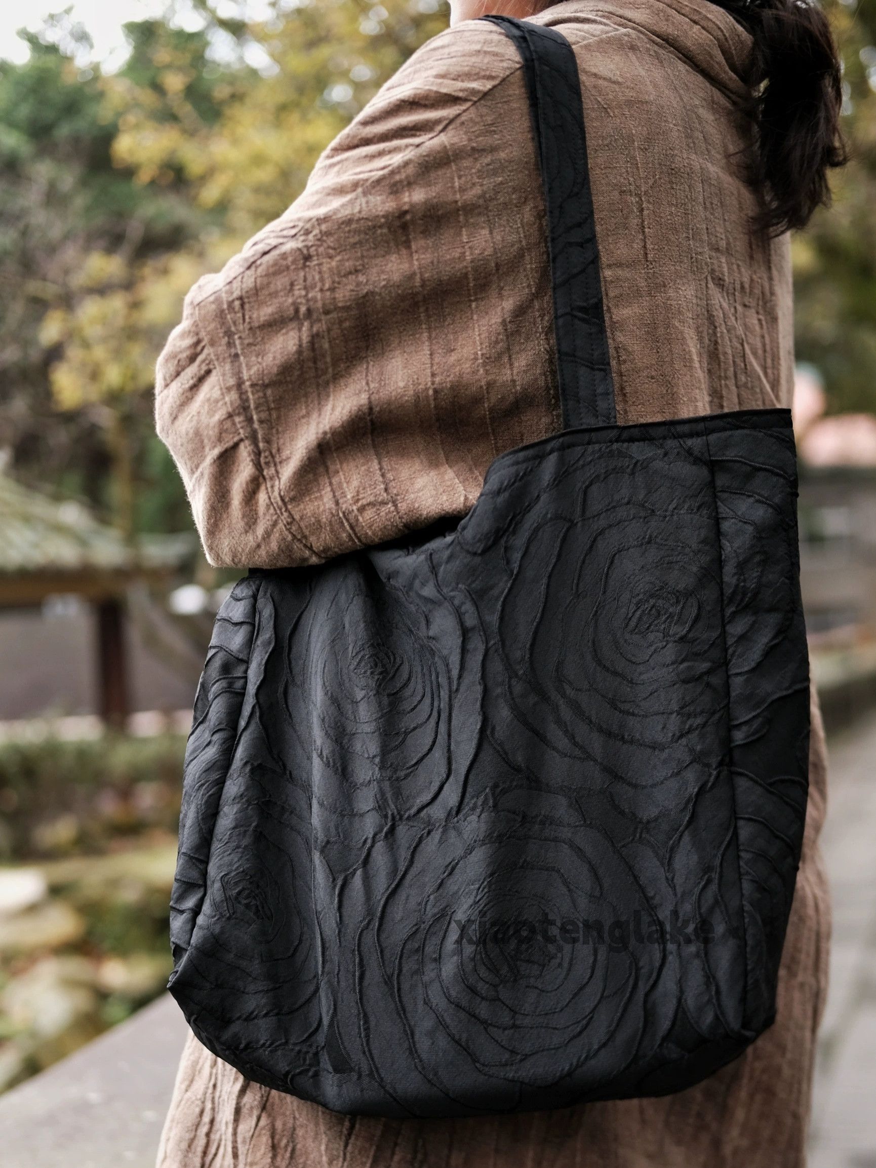 Designer Unisex utility punk pattern graphic yuppie tote bag Size ONE SIZE - 1 Thumbnail