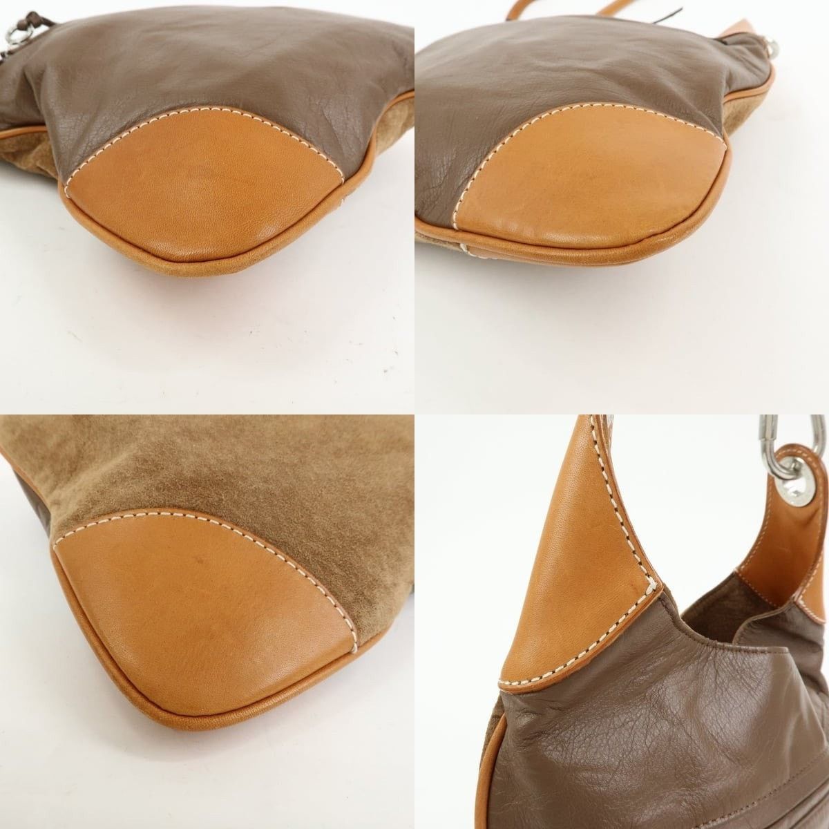 Burberry Burberry Blue Label Suede Leather Shoulder Bag Brown Size ONE SIZE - 5 Thumbnail