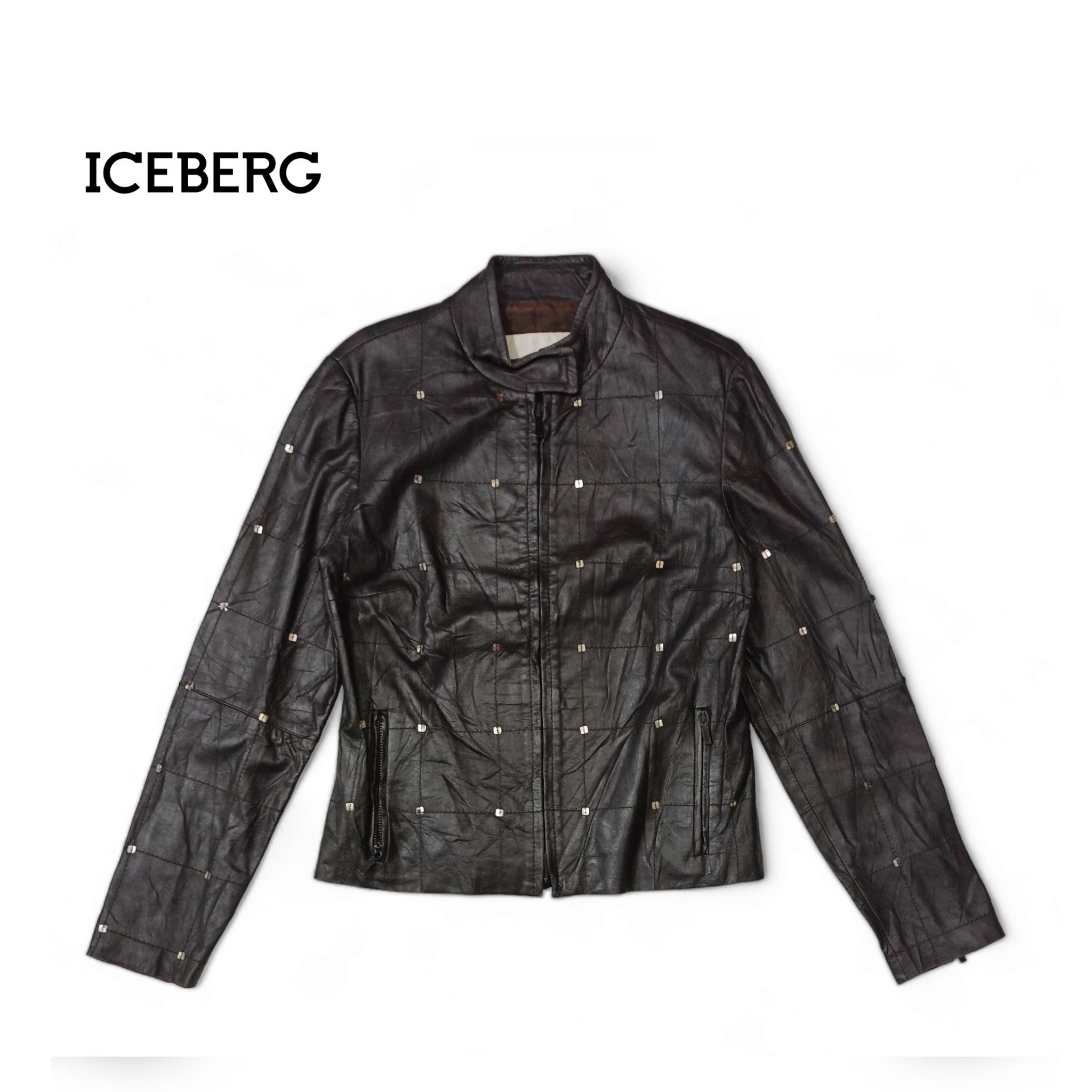 Vintage ICEBERG Women's Thin Leather Jacket
