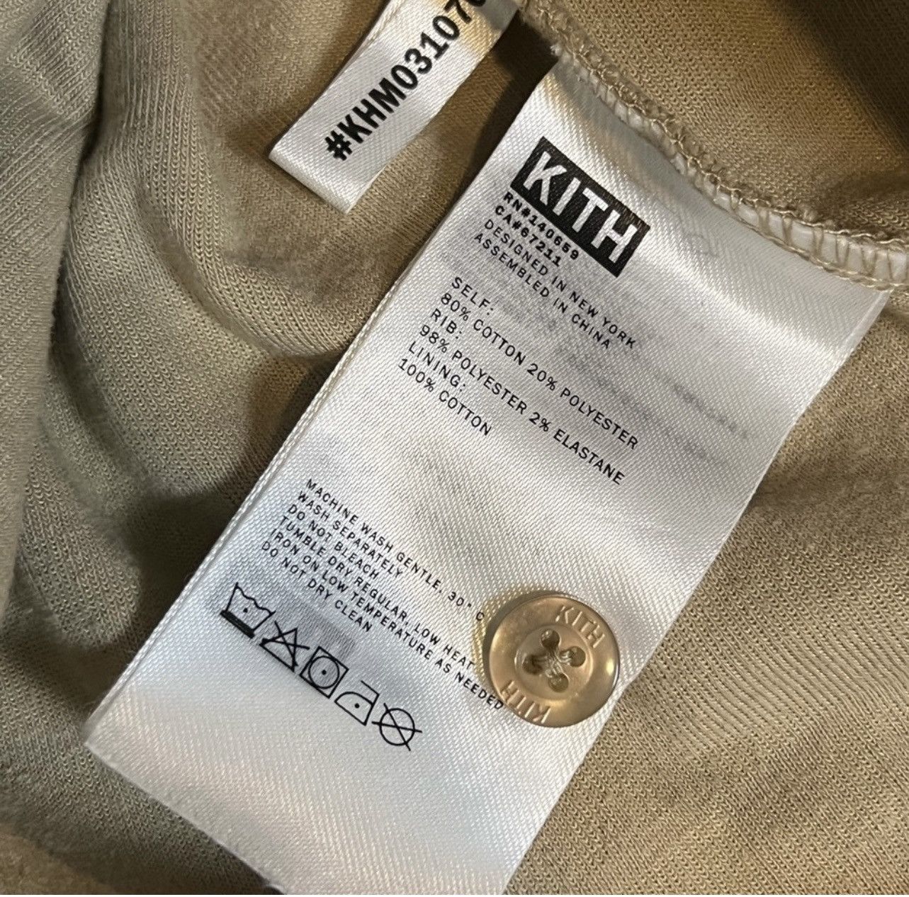 Kith Kith Graham Quicksand Men's Polo Shirt - Size Medium Size US M / EU 48-50 / 2 - 4 Thumbnail