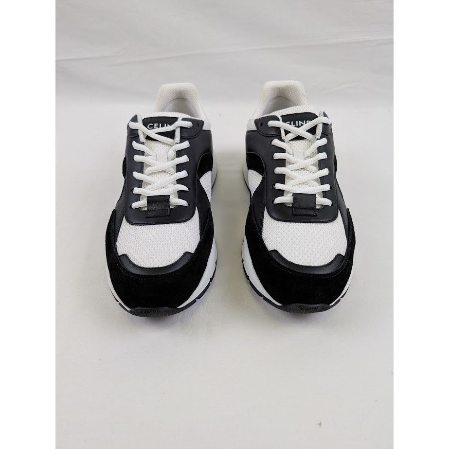 Celine o1rshd1 Low Lace-Up Sneakers in Black/Optic White Size US 12 / EU 45 - 9 Thumbnail