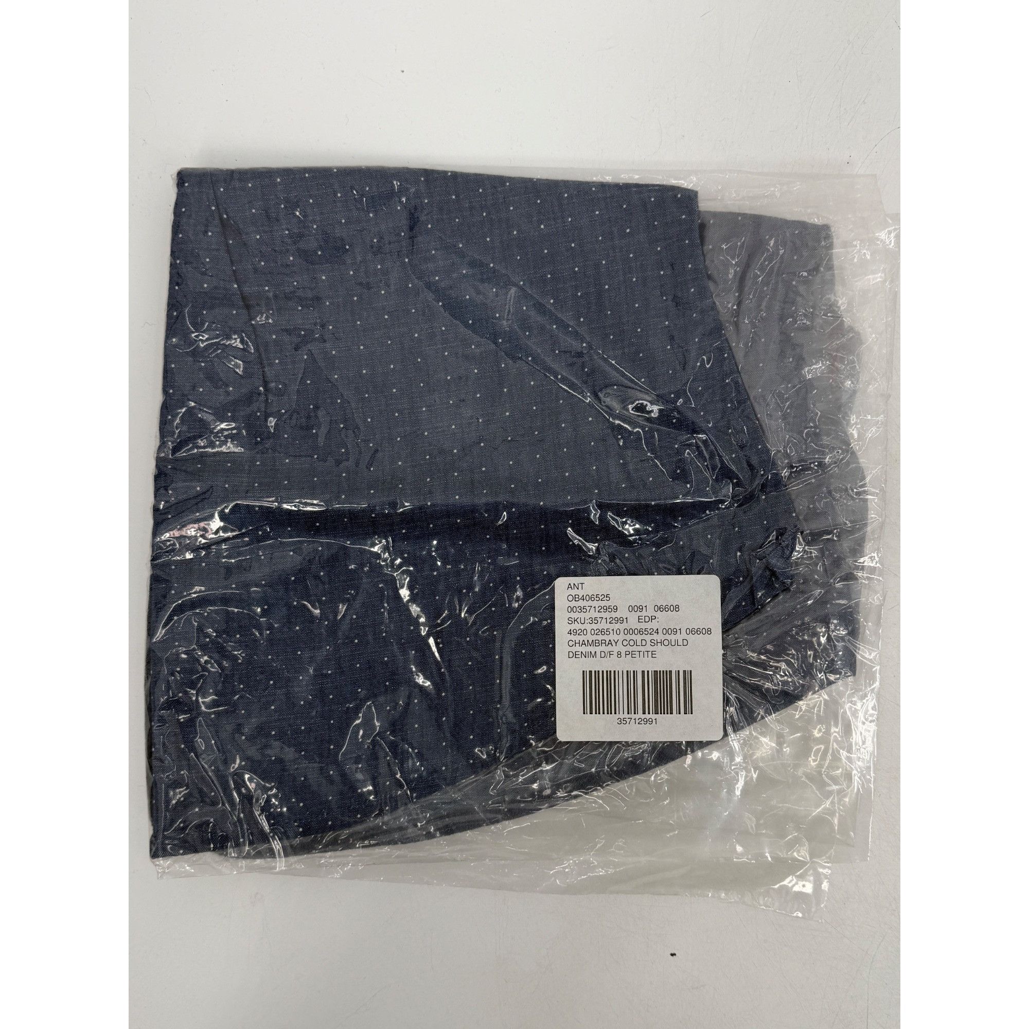 Anthropologie NWT Anthropologie Chambray Cold Shoulder Top | Coastal Cowgi Size M / US 6-8 / IT 42-44 - 15 Thumbnail