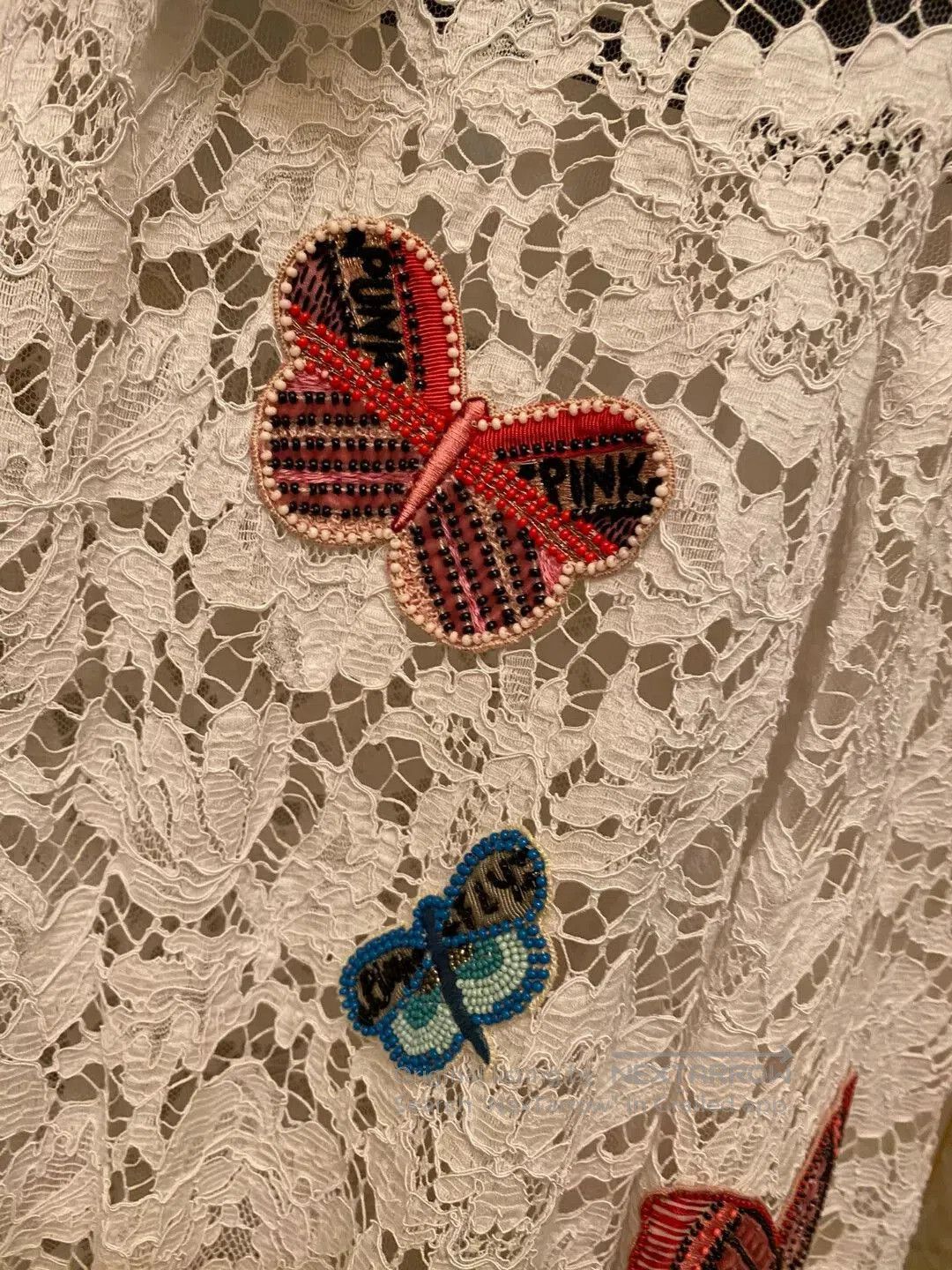 Valentino Valentino Lace Butterfly Embroidered Shirt. Size US XL / EU 56 / 4 - 4 Thumbnail