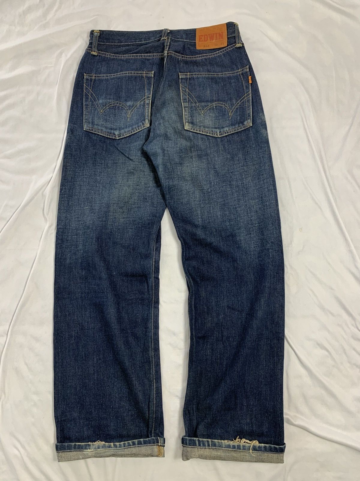 Edwin Vintage edwin selvedge raw jeans denim Size US 31 - 11 Thumbnail