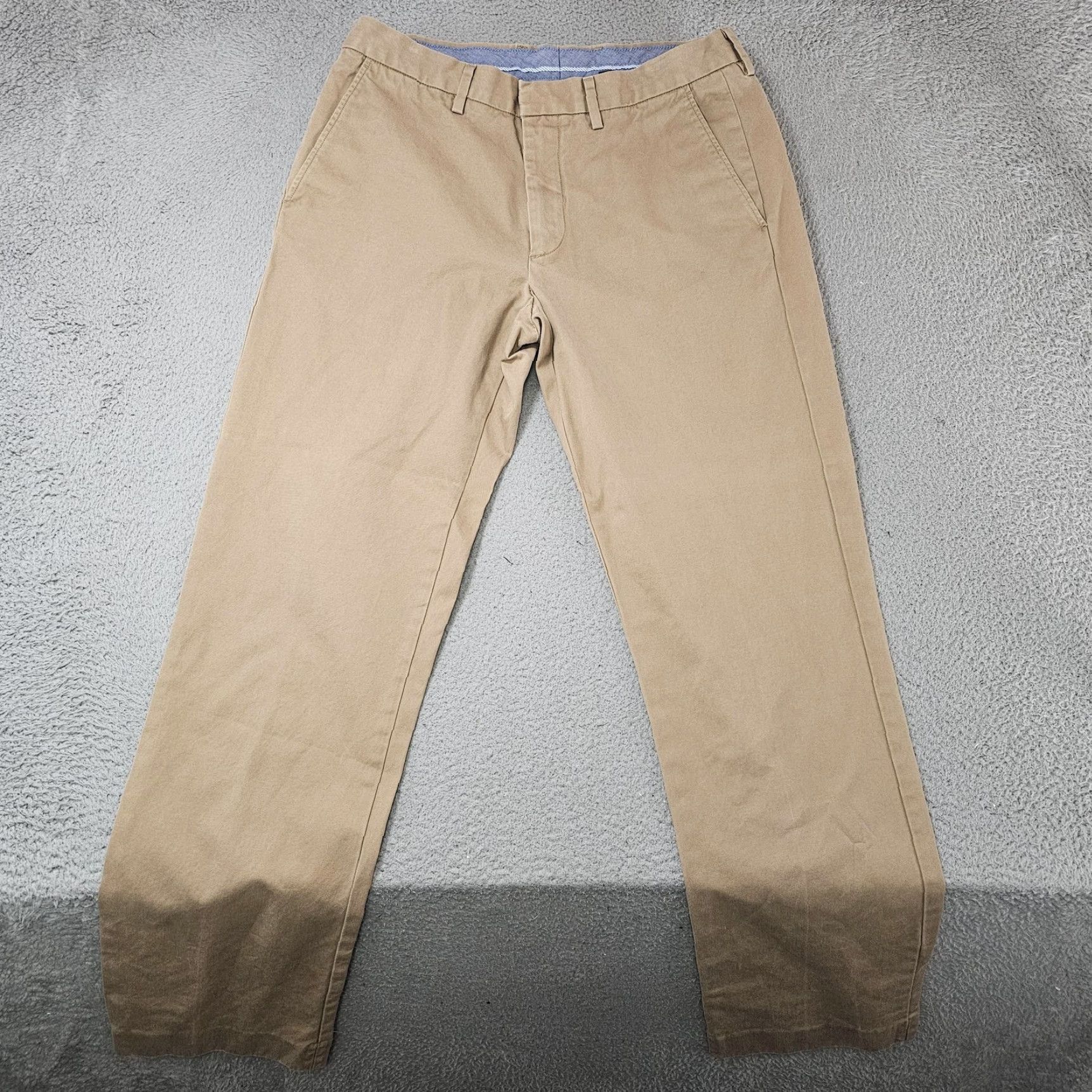 J.Crew J.Crew Chino Pants Mens 32X32 Flat Front Classic Fit Cotton Twill Khaki Brown Casual Pants Mens Regular 32” Waist 32” Inseam Size US 32 / EU 48 - 2 Thumbnail