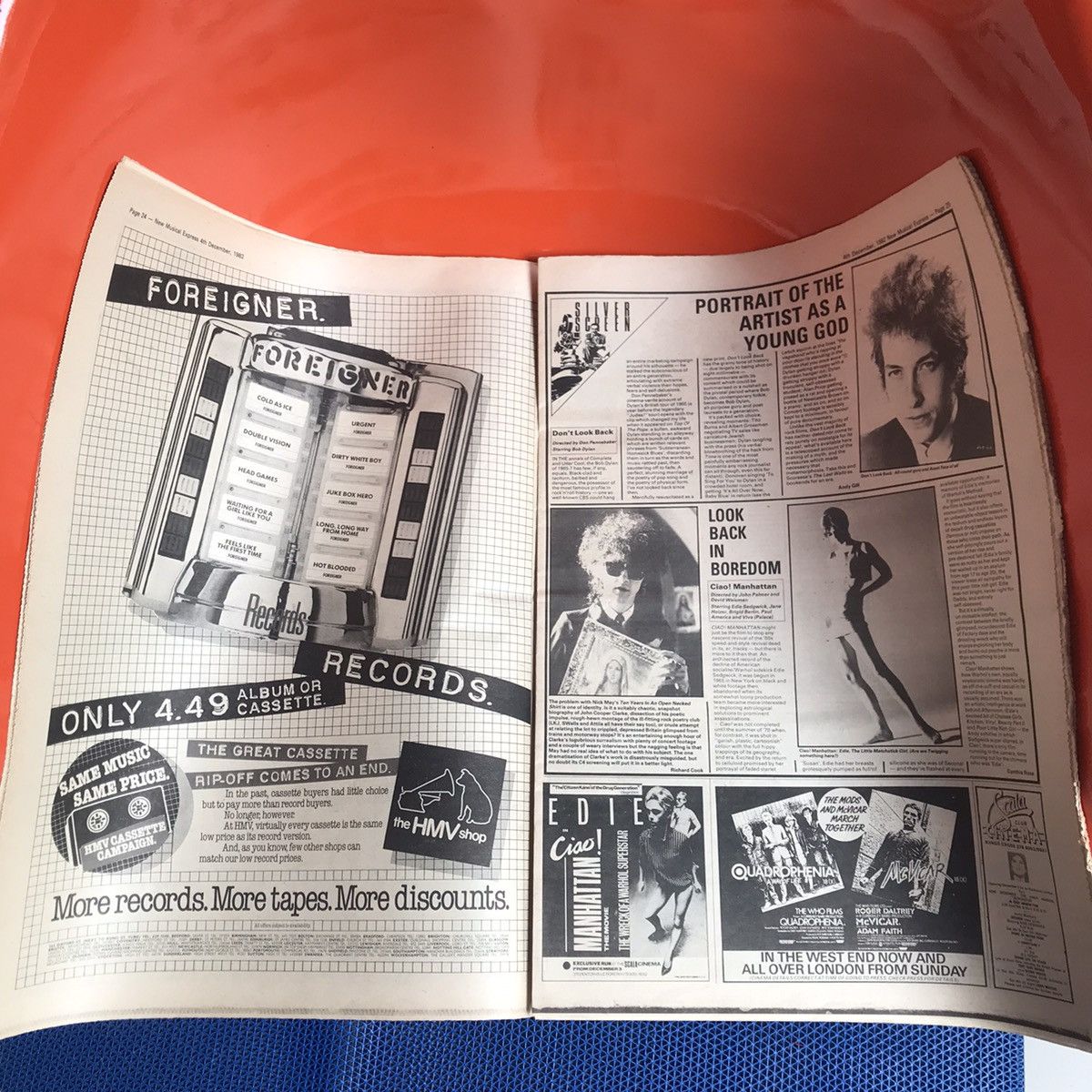 Hysteric Glamour × Vintage Vintage NME Magazine - NME (UK) Dec 4th 1982 Simple Minds Size ONE SIZE - 4 Thumbnail