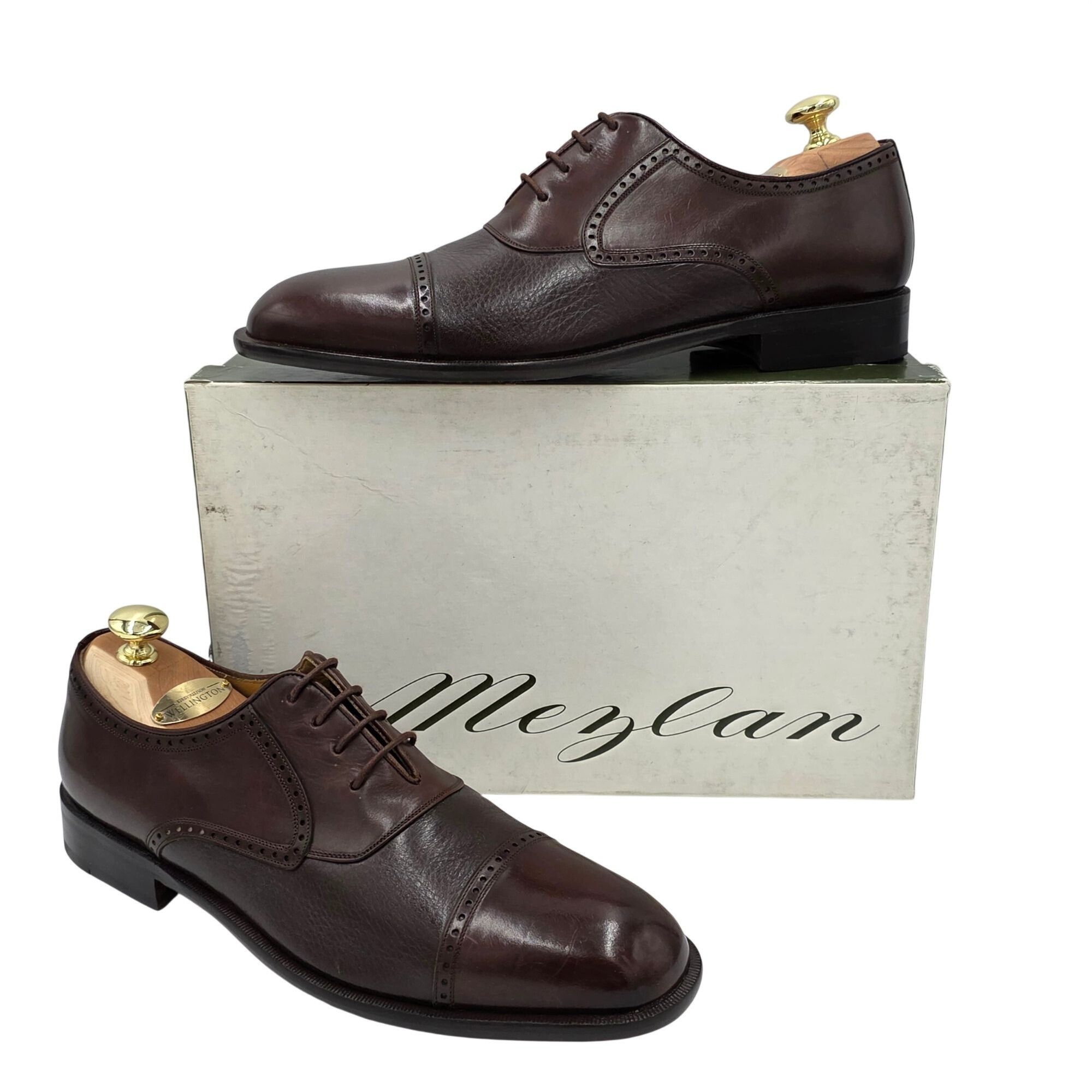 Mezlan NEW Mezlan Spain Mens 10B Brown Soft Deerskin Leather Dress Size US 10 / EU 43 - 15 Thumbnail