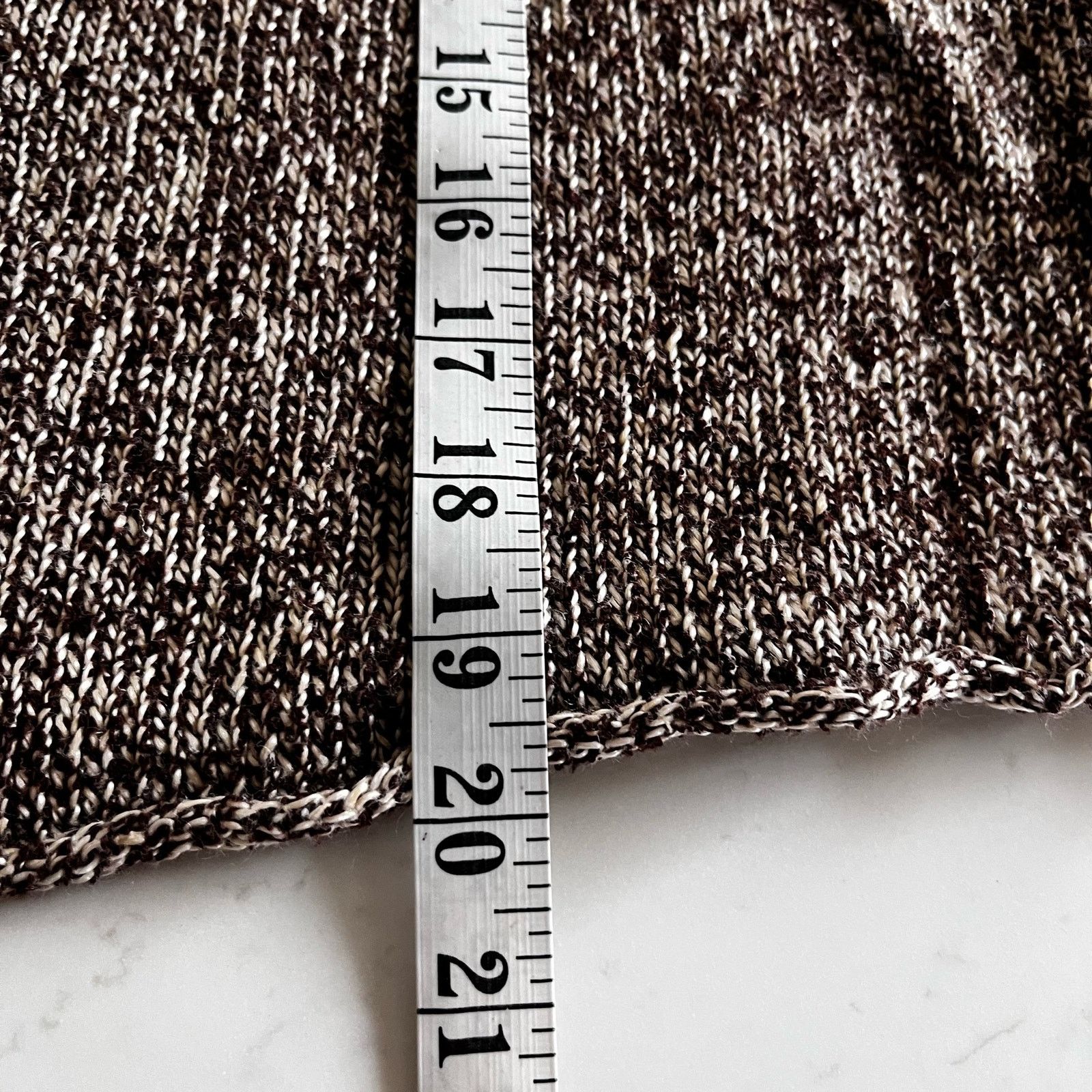 Eileen Fisher Eileen Fisher brown ecru linen blend marled sweater Small Size S / US 4 / IT 40 - 5 Thumbnail