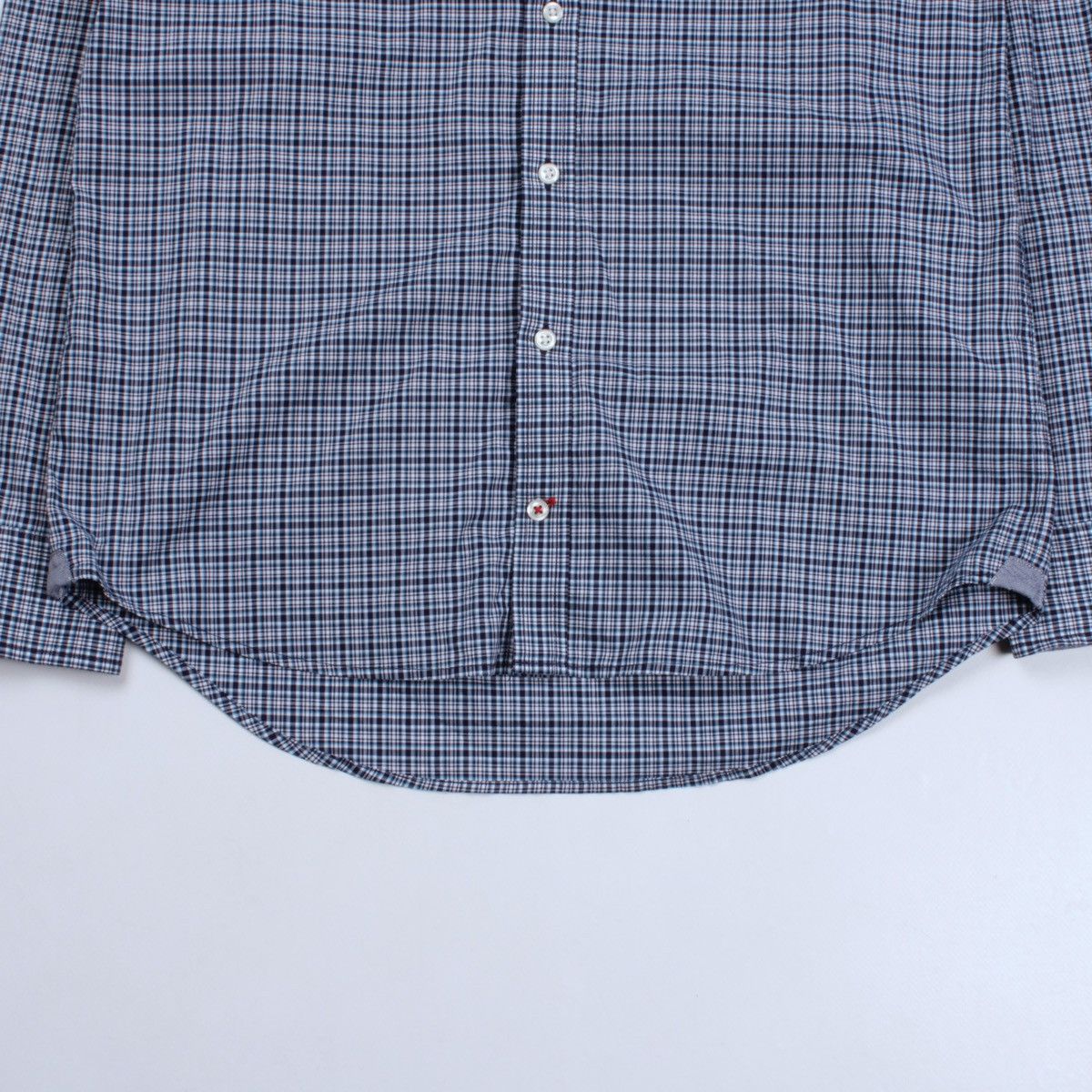 Tommy Hilfiger TOMMY HILFIGER Slim Fit Micro Plaid Long Sleeve Shirt Size US M / EU 48-50 / 2 - 4 Thumbnail