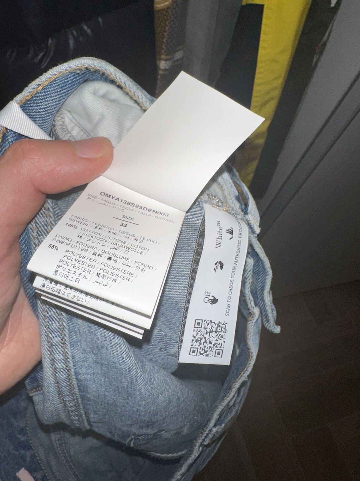 Off-White Off-White Angels Skate Denim Jeans Size US 33 - 8 Thumbnail