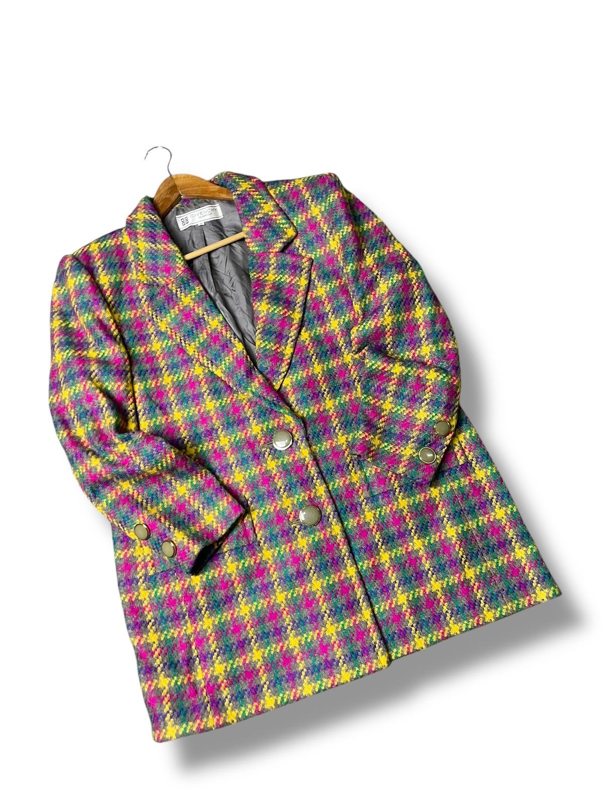 Givenchy × Japanese Brand × Vintage Vintage Givenchy Glamour Wool Blazer (81) Size US S / EU 44-46 / 1 - 4 Thumbnail
