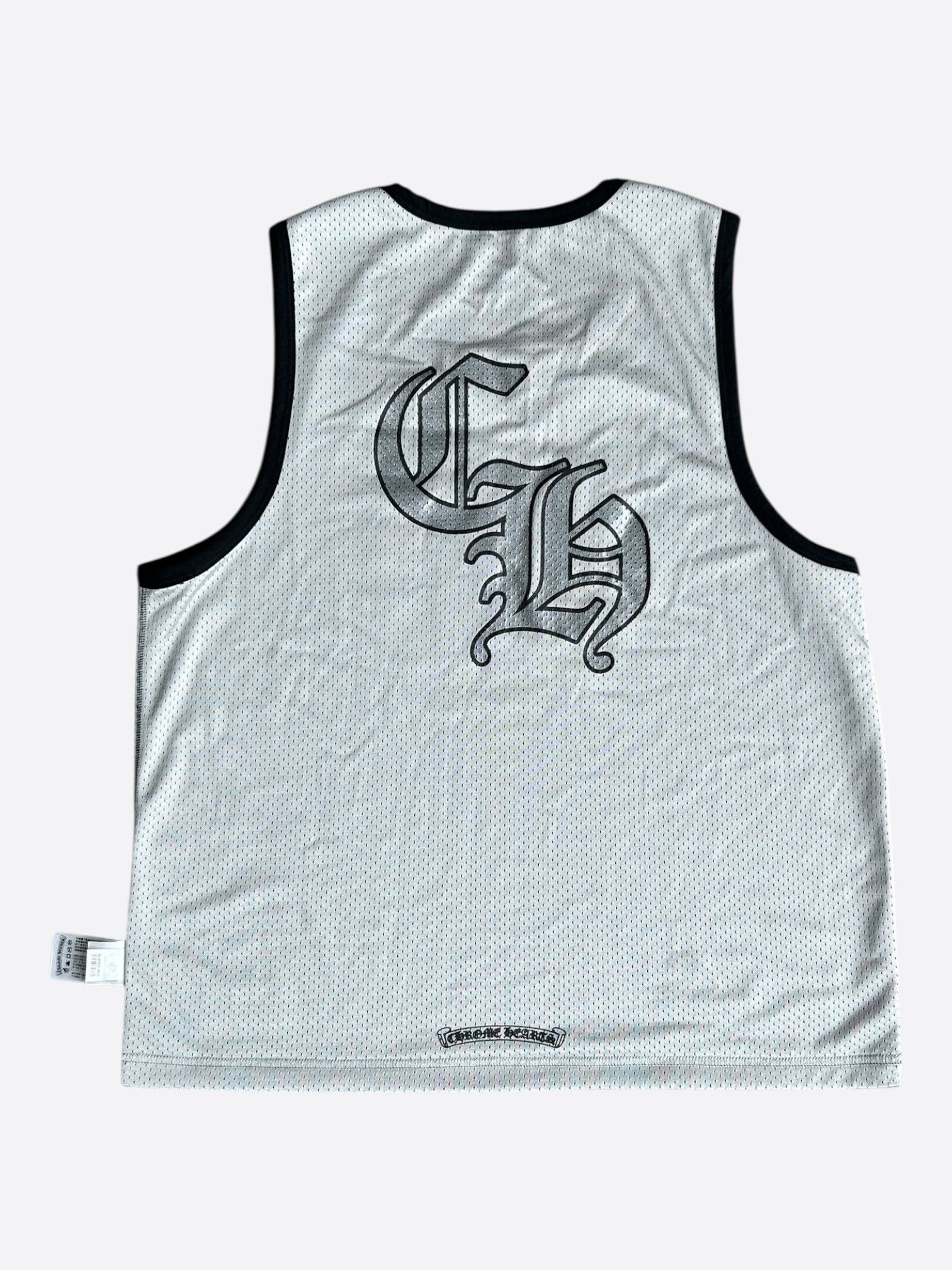 Chrome Hearts Chrome Hearts Black & White Logo Reversible Mesh Jersey Size US M / EU 48-50 / 2 - 4 Thumbnail