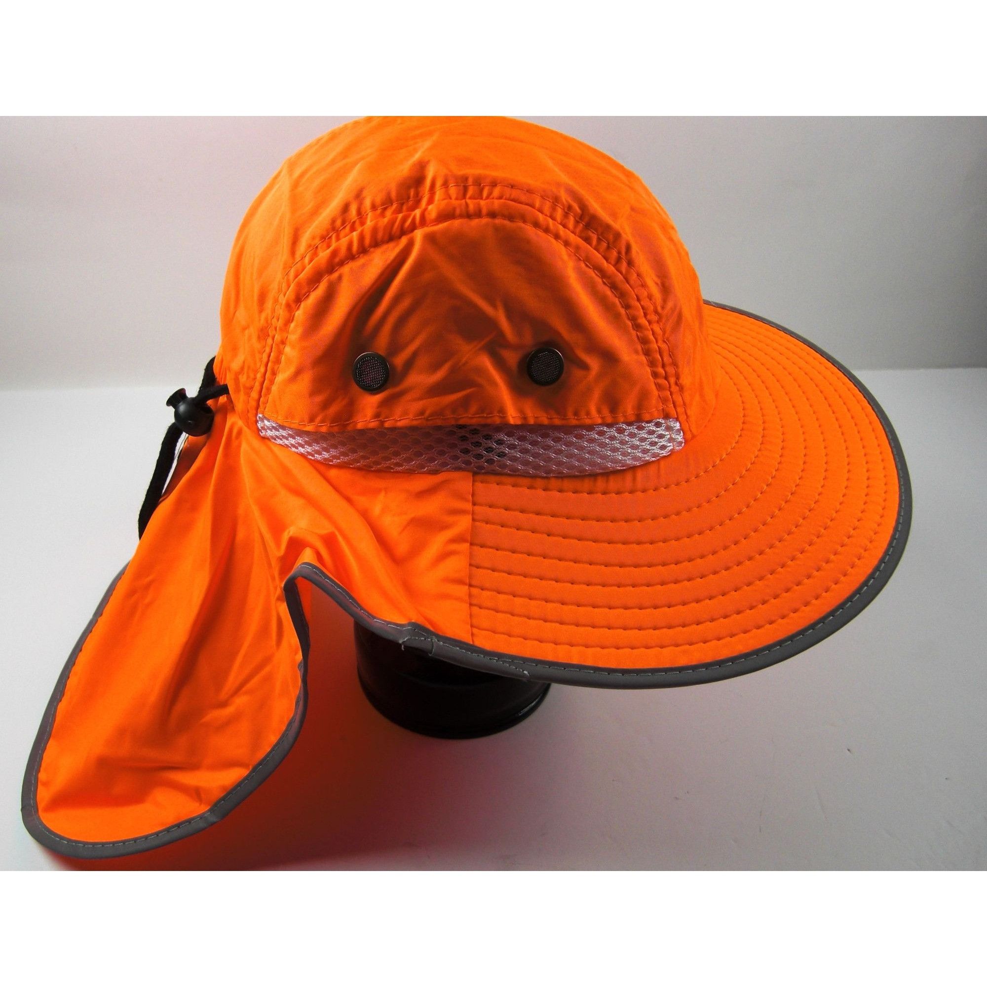 Other Hat High Visibility Reflective Work Safety Sun Hat Orange Wi Size ONE SIZE - 1 Thumbnail