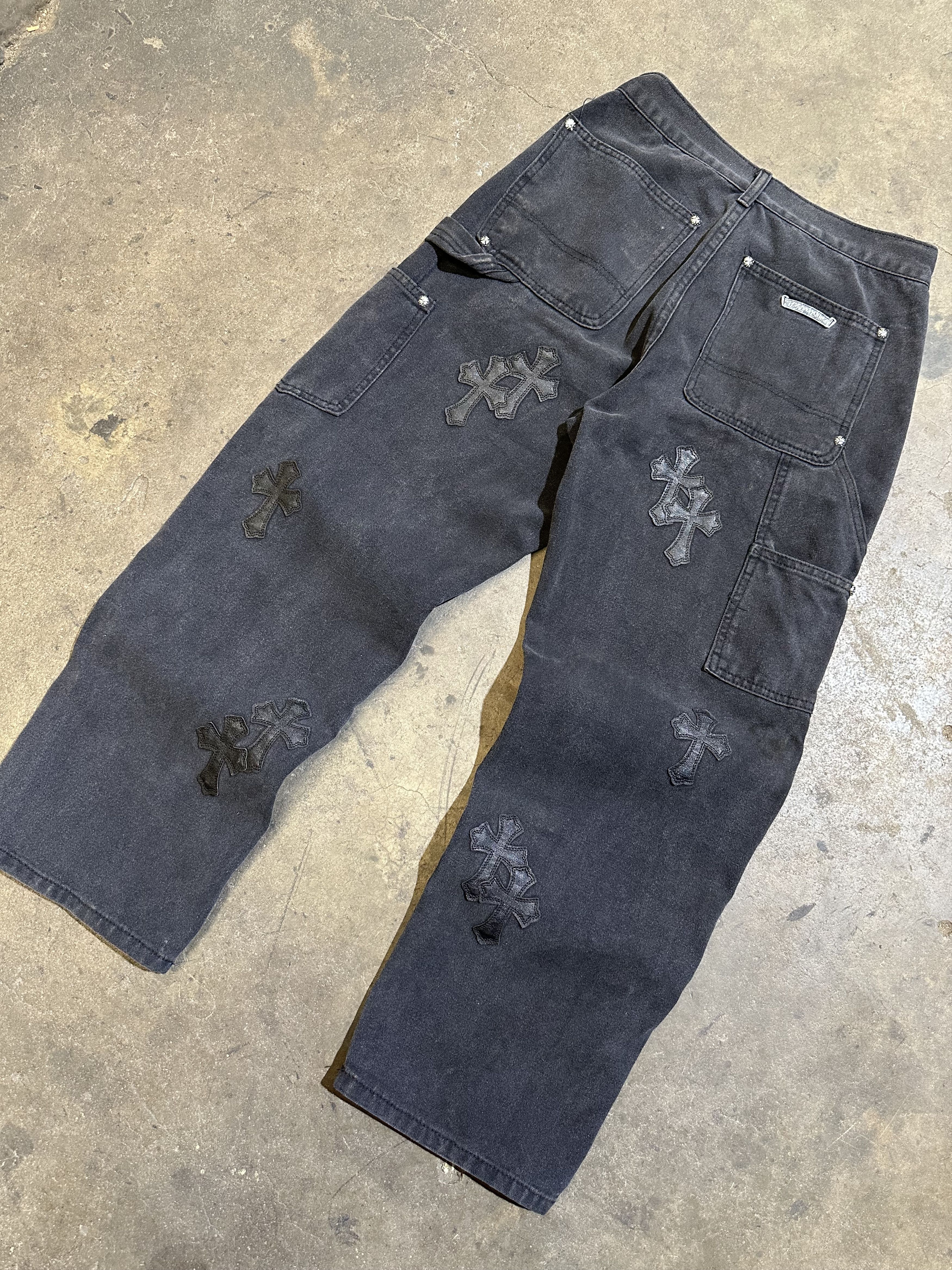 Other Carhartt style Black Double knee Jeans Custom Size US 28 / EU 44 - 8 Thumbnail