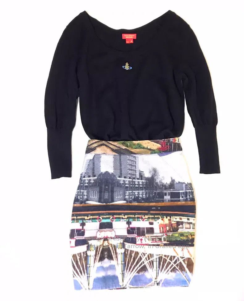 Vivienne Westwood Vivienne Westwood Black Knit Top with the Most Iconic Big Size M / US 6-8 / IT 42-44 - 4 Thumbnail