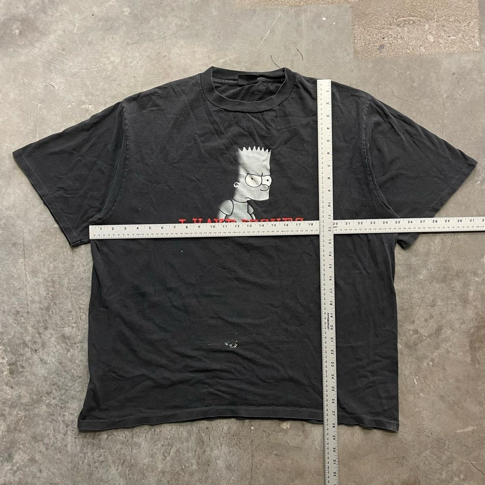 Vintage Vintage Bart Simpson I Have Issues Graphic T-Shirt Black 2XL Size US XXL / EU 58 / 5 - 4 Thumbnail