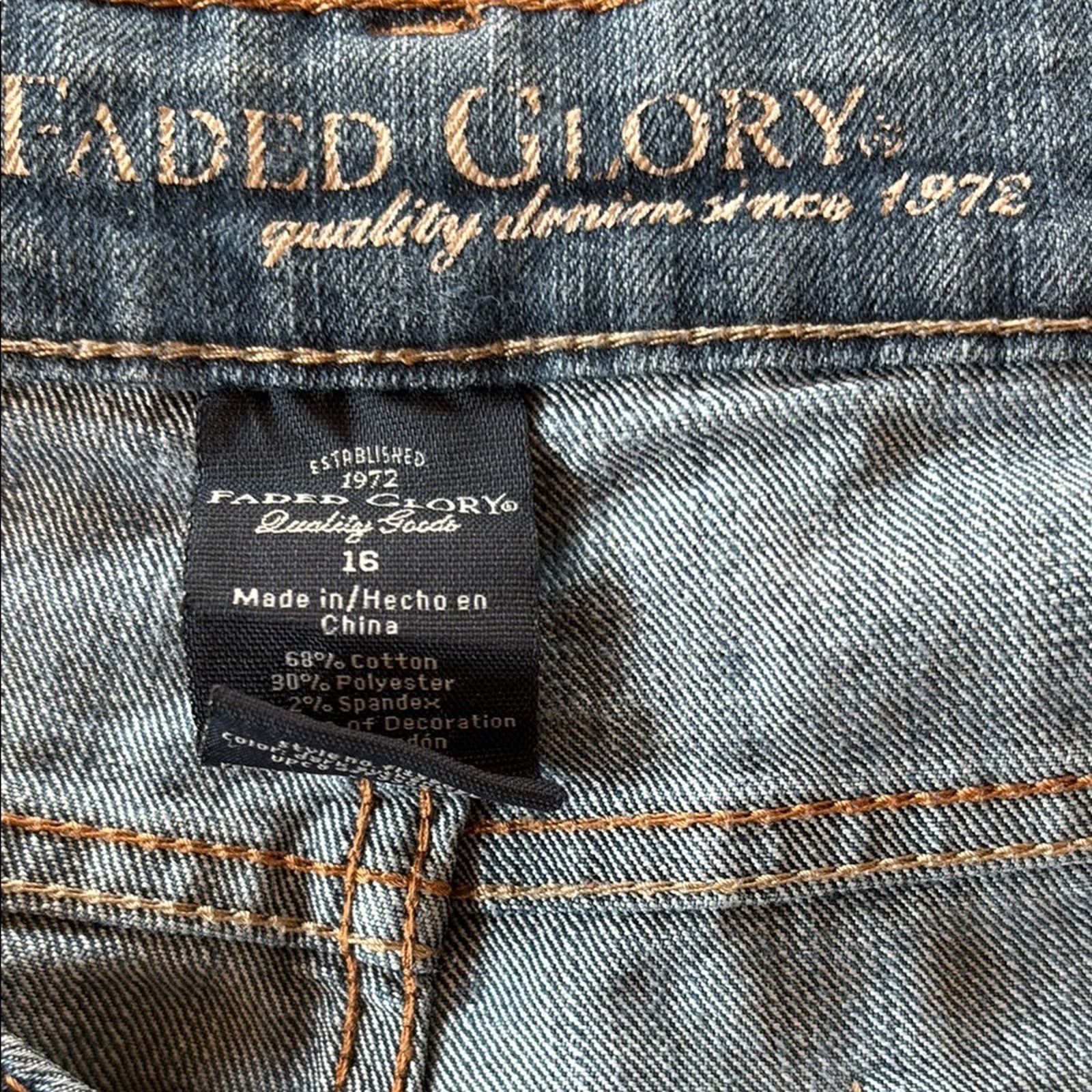 Faded Glory Faded Glory Classic Blue Jean Shorts Size 16 Size 38" / US 16 / IT 52 - 4 Thumbnail