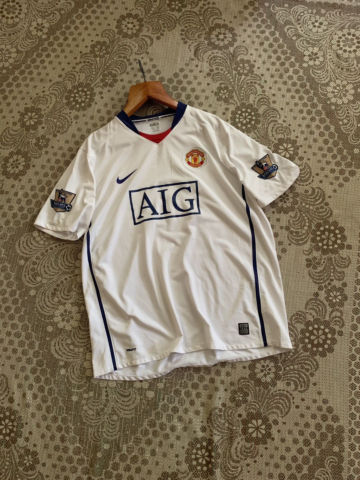 Nike Nike Manchester United football soccer jersey 2008 2009 Size US XL / EU 56 / 4 - 1 Thumbnail