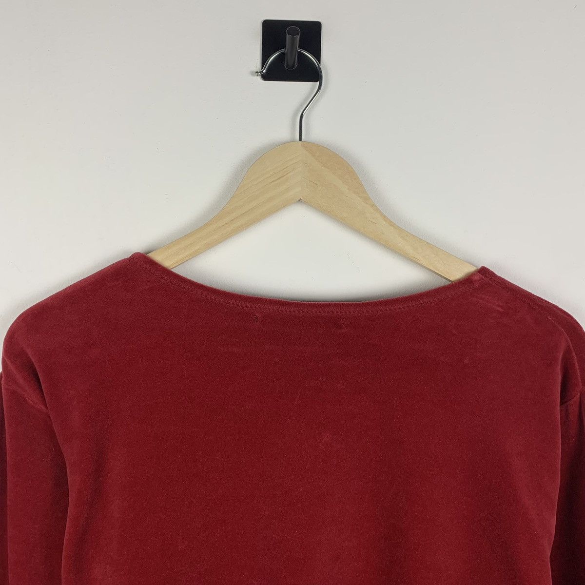 Gudrun Sjoden Velour Cardigan Size M Red Avant Garde